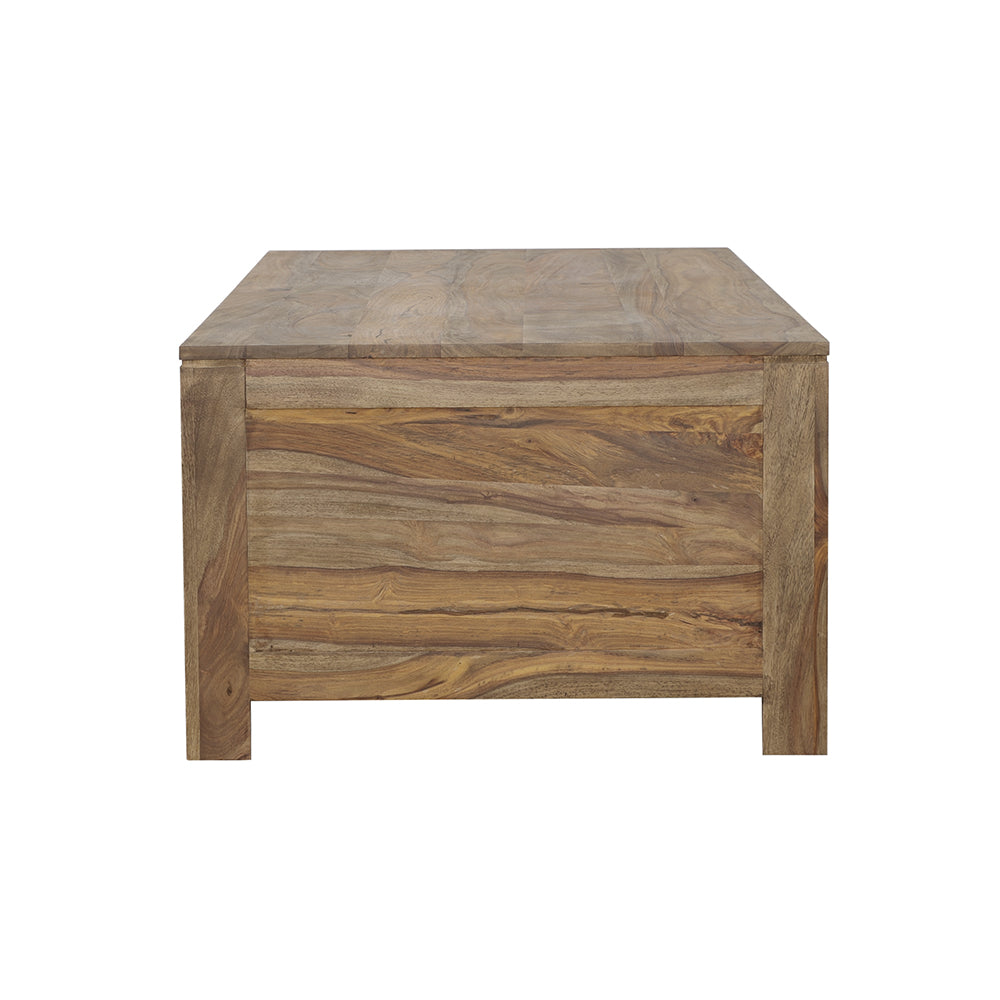 Esther 6-drawer Storage Coffee Table Natural Sheesham