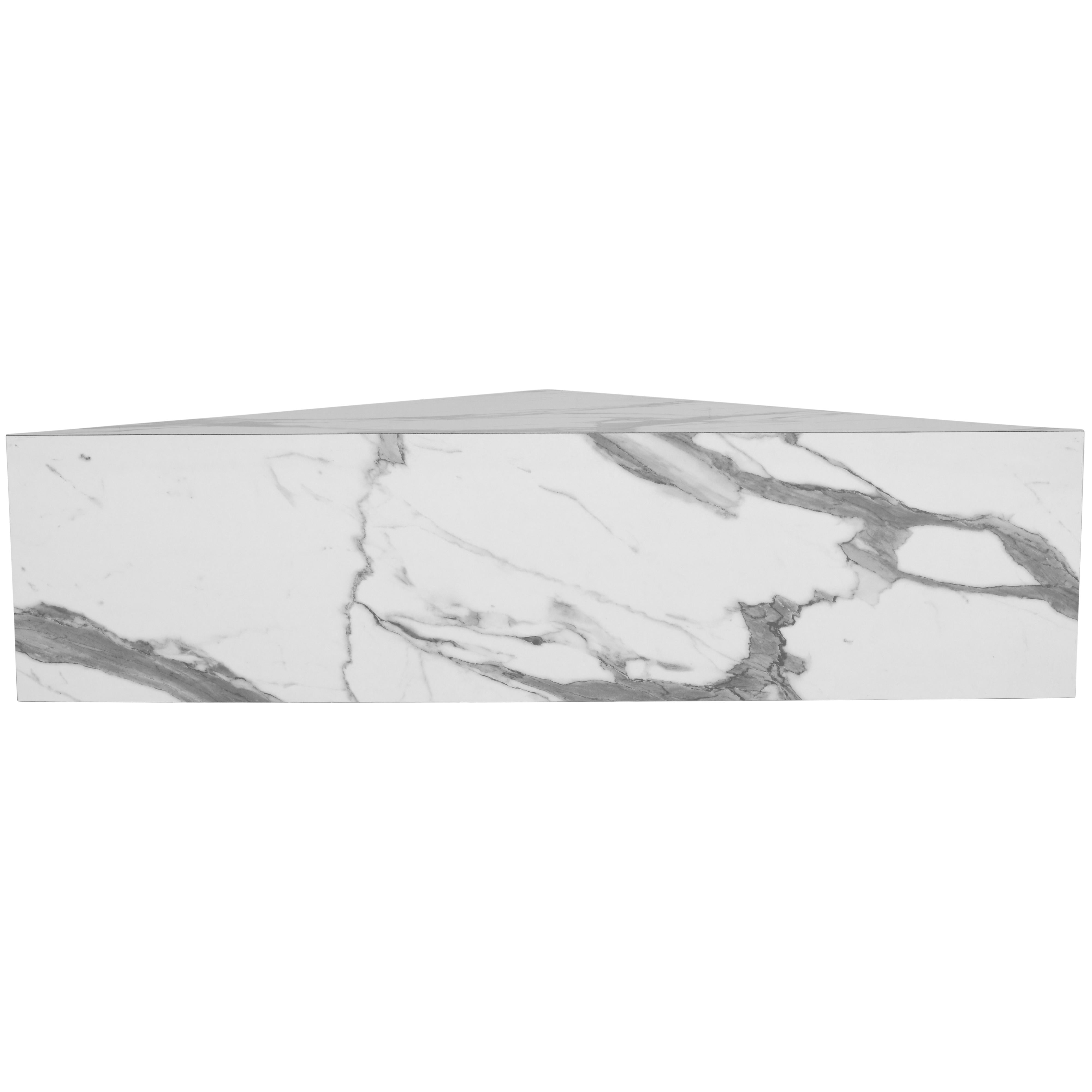 Meridian Aritzia White Faux Marble Coffee Table