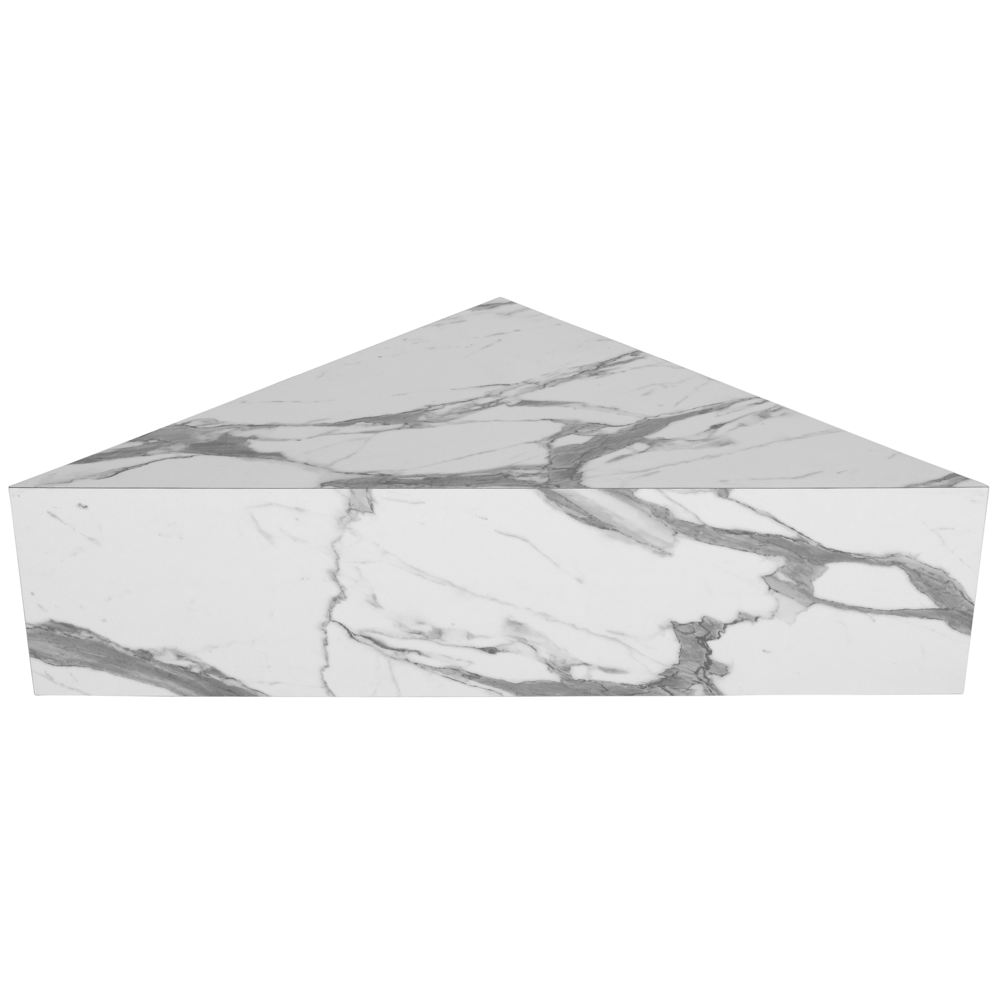 Meridian Aritzia White Faux Marble Coffee Table