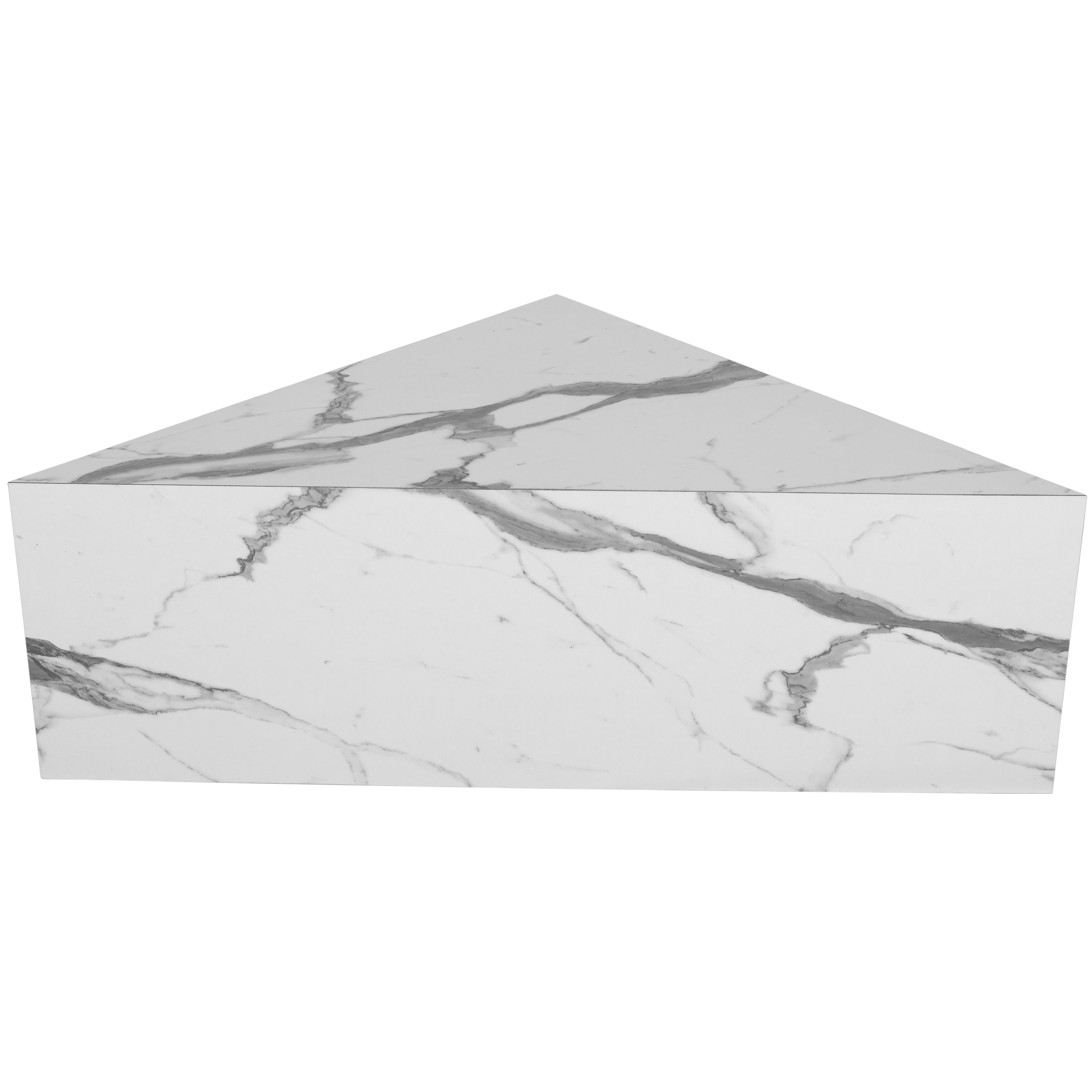 Meridian Aritzia White Faux Marble Coffee Table