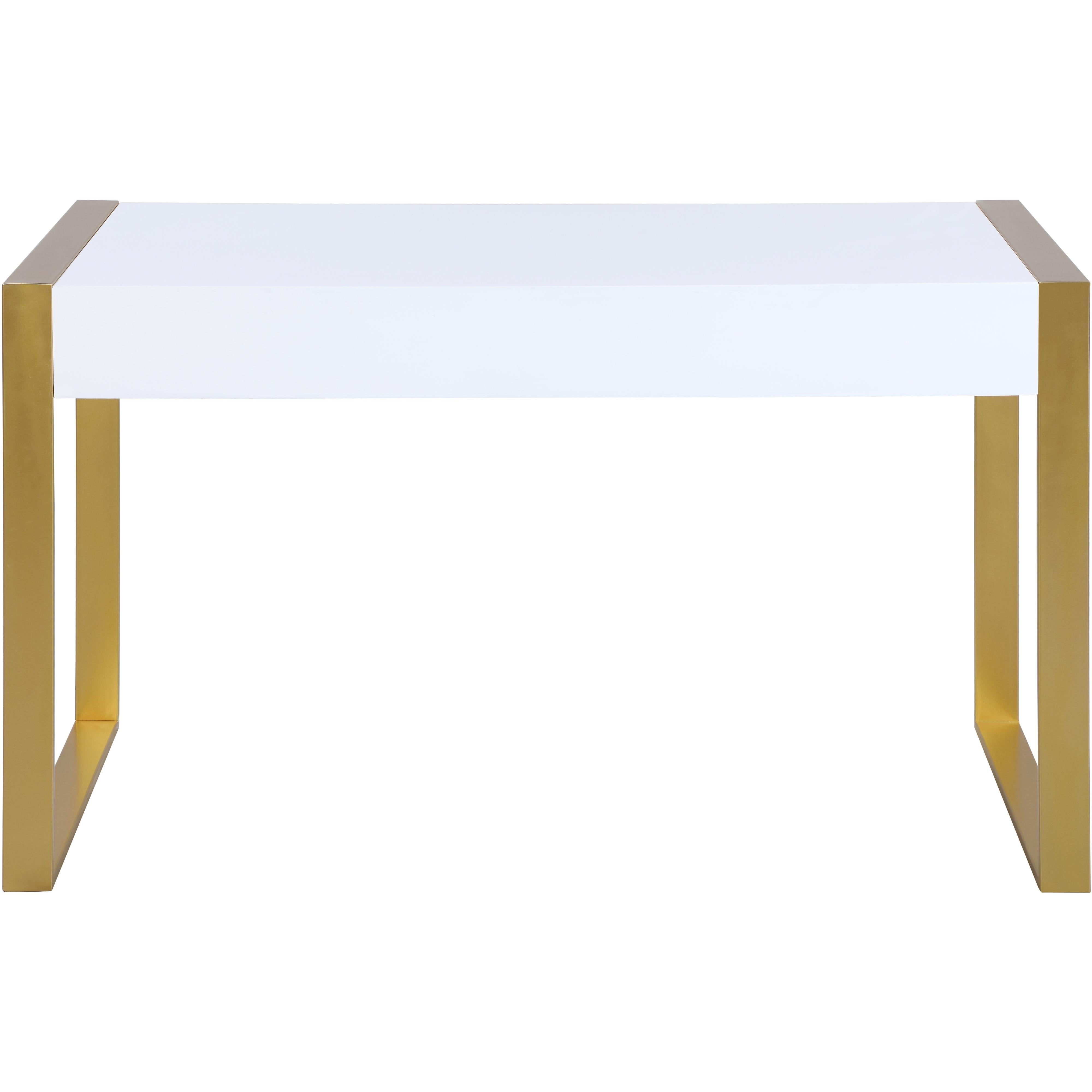 Meridian Victoria White / Gold Desk/Console