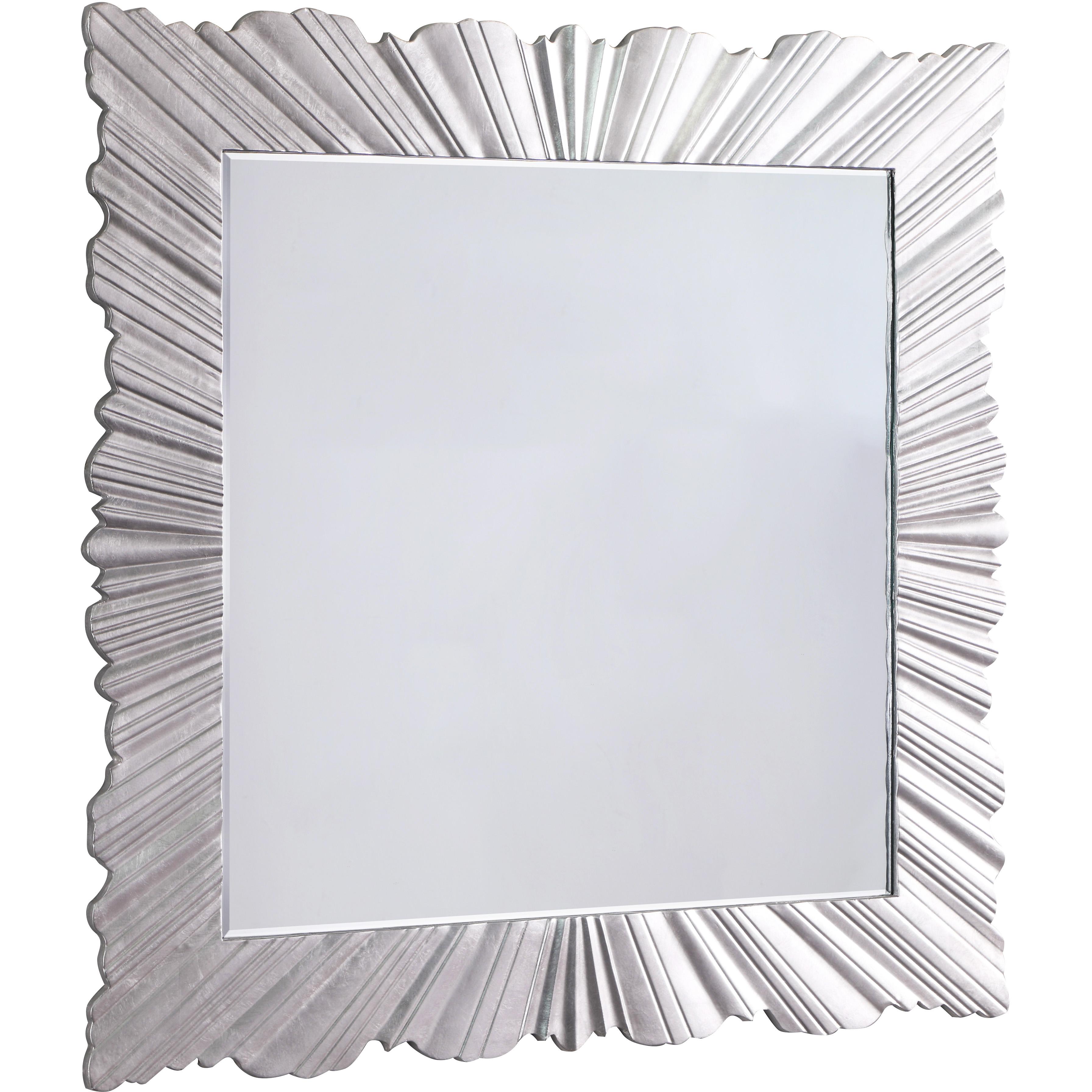 Meridian Silverton Silver Leaf Mirror