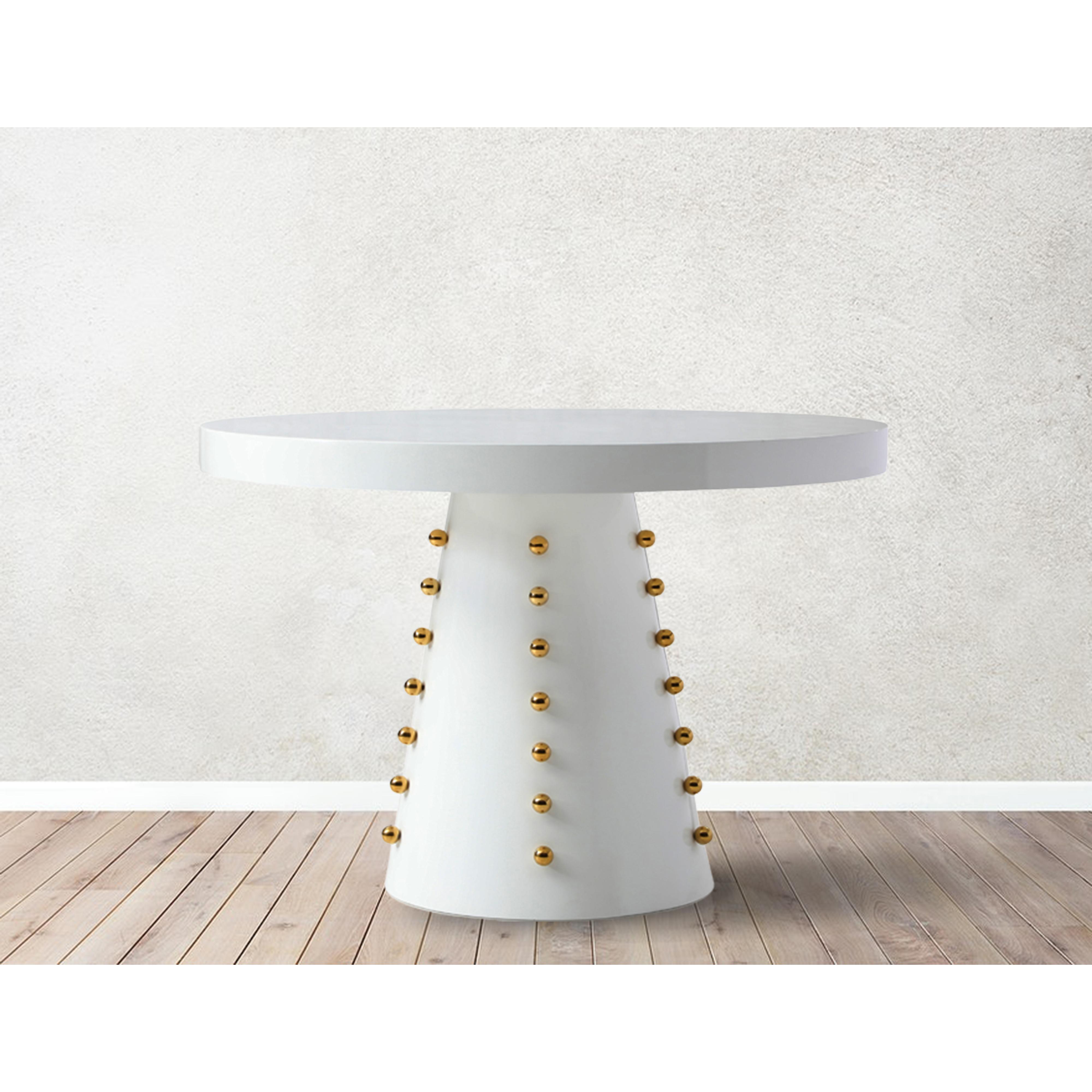 Meridian Scarpa White Dining Table