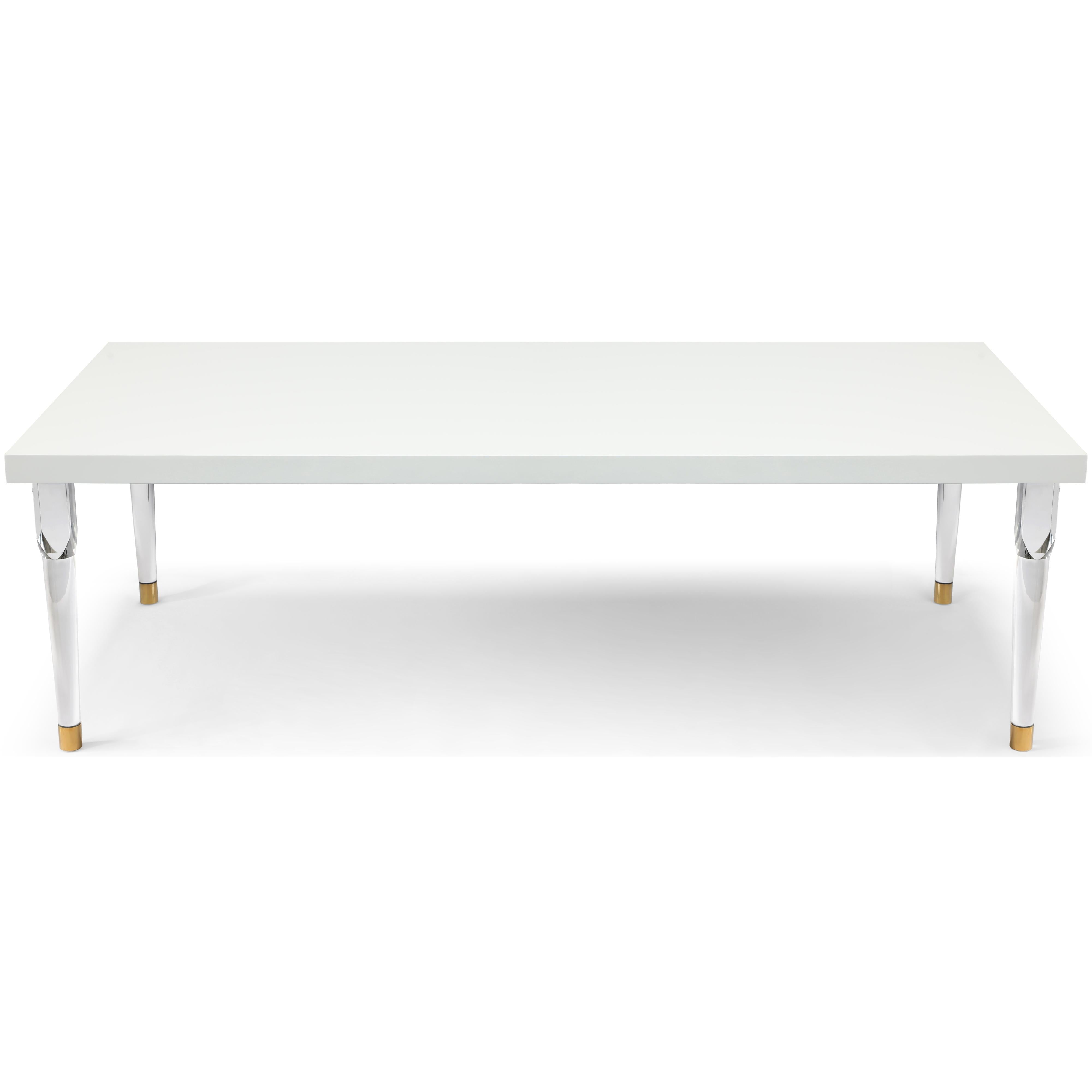 Meridian Bethany White Dining Table