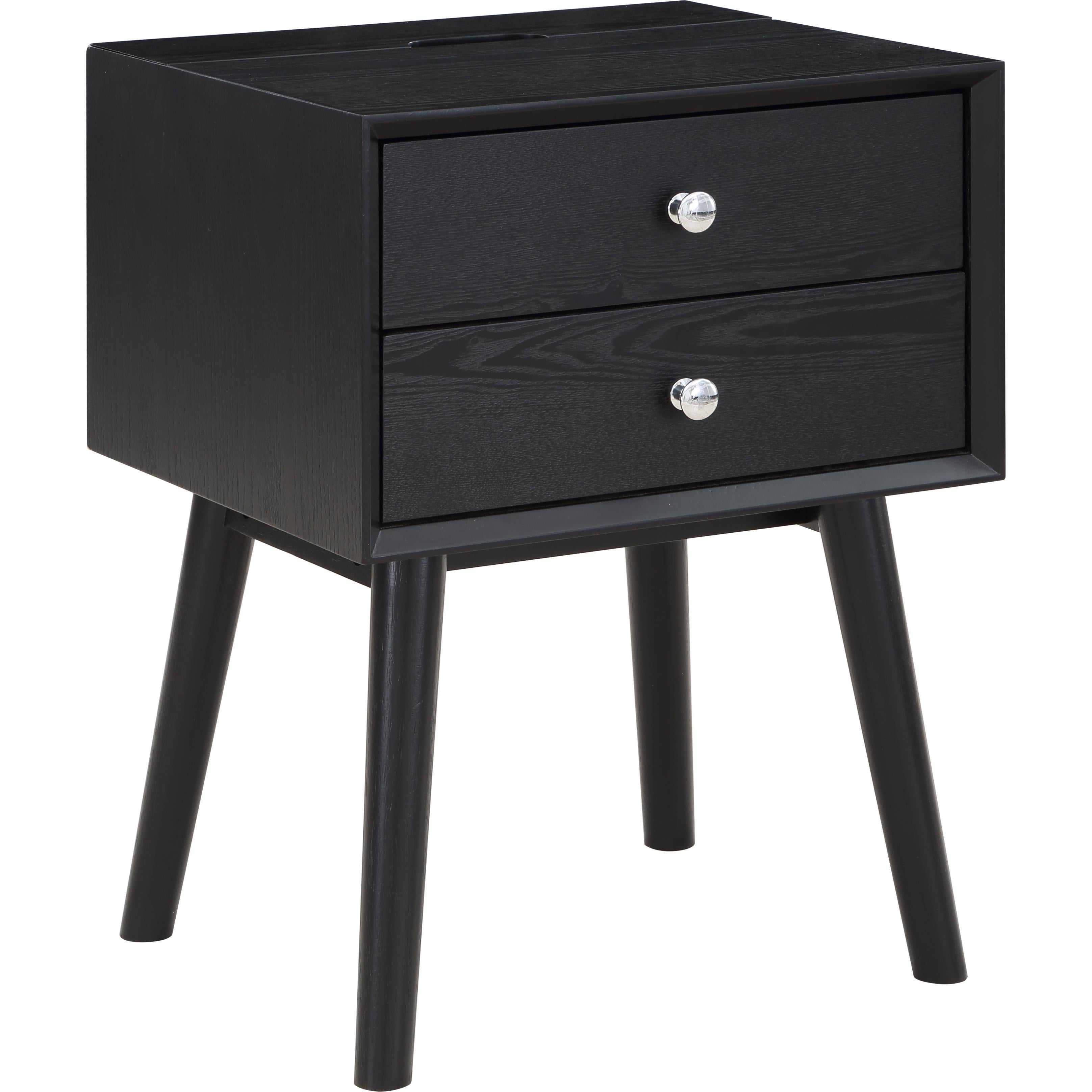 Meridian Teddy Black Night Stand