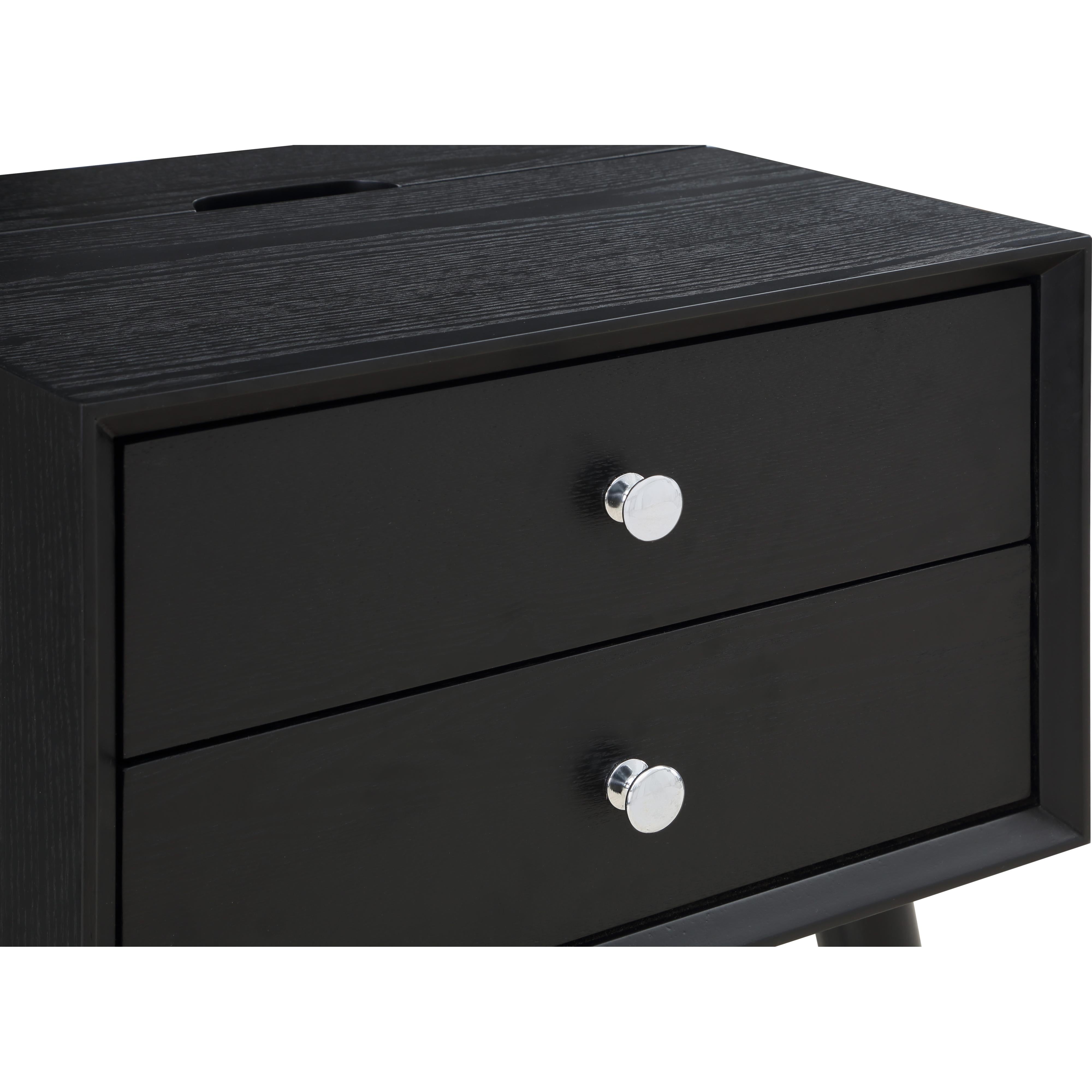 Meridian Teddy Black Night Stand