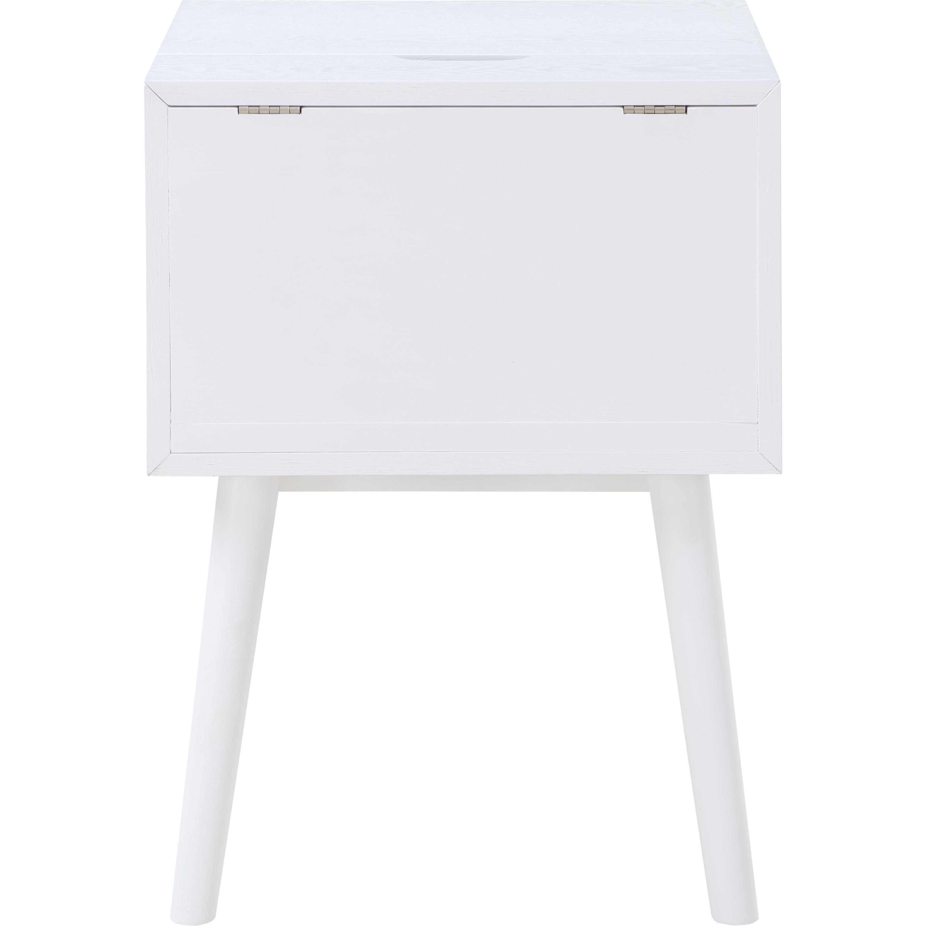 Meridian Teddy White Night Stand