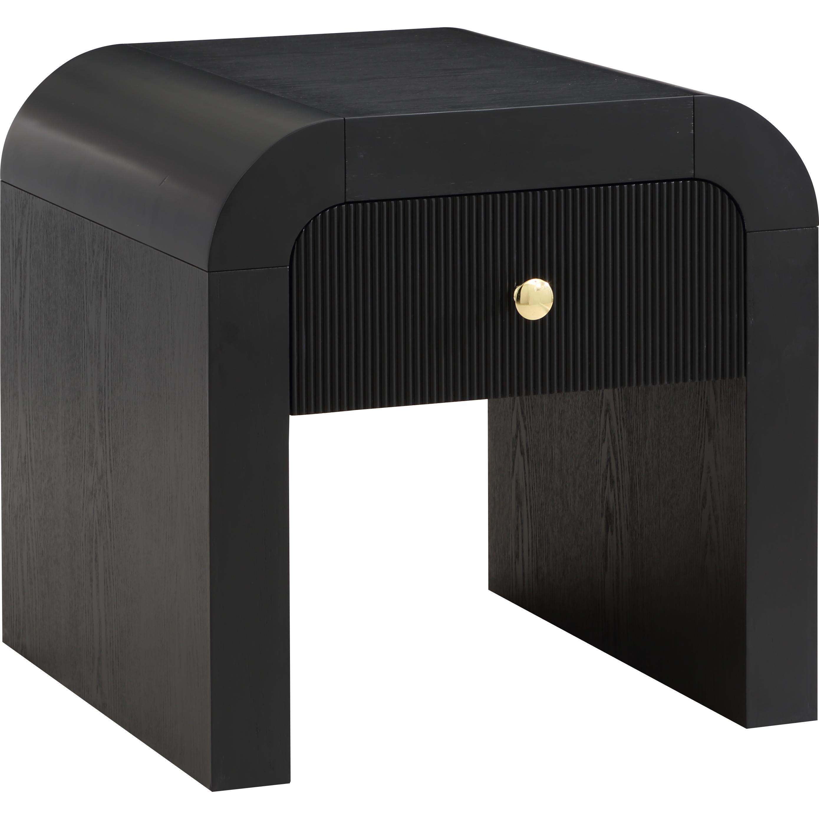 Meridian Artisto Black End Table