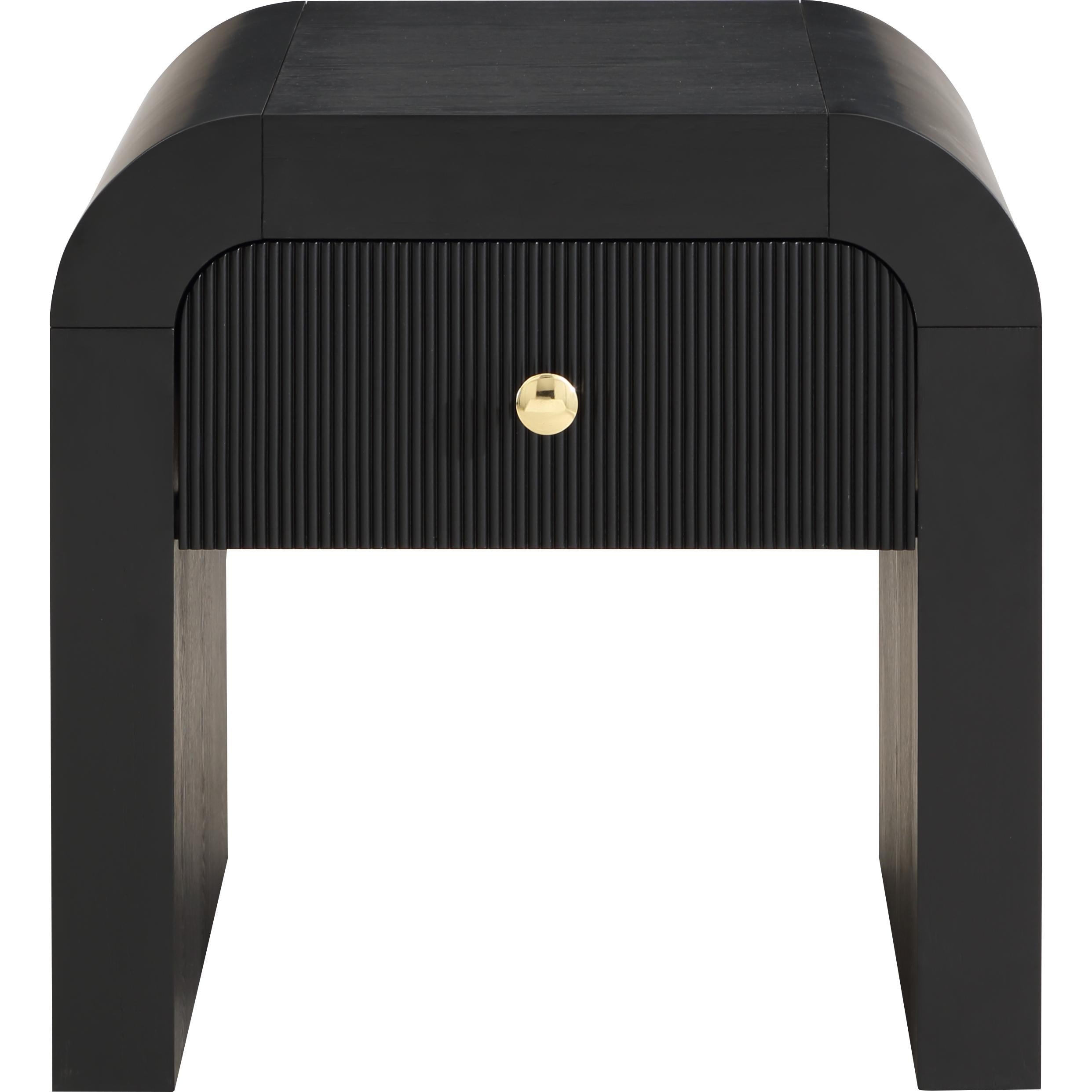 Meridian Artisto Black End Table