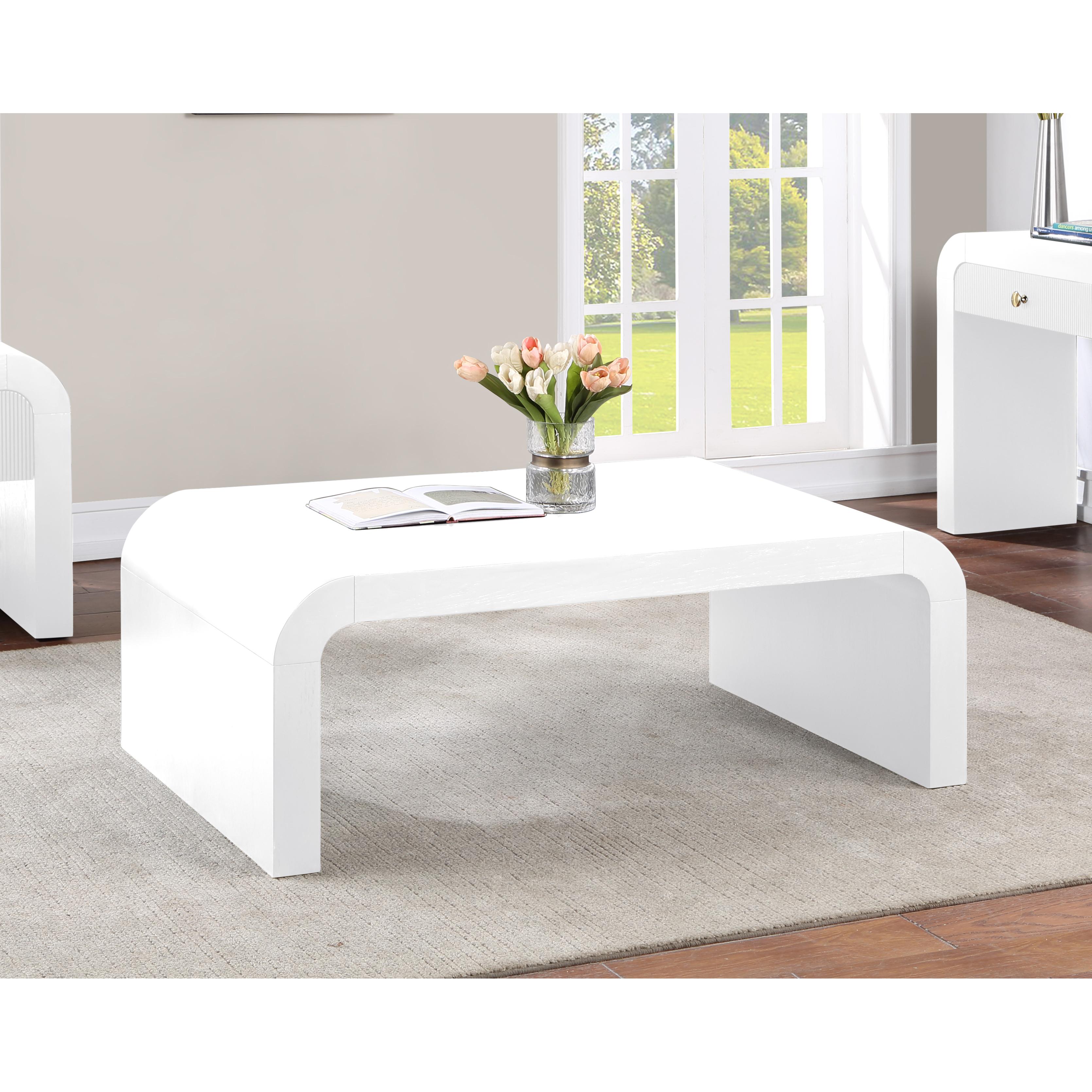 Meridian Artisto White Coffee Table