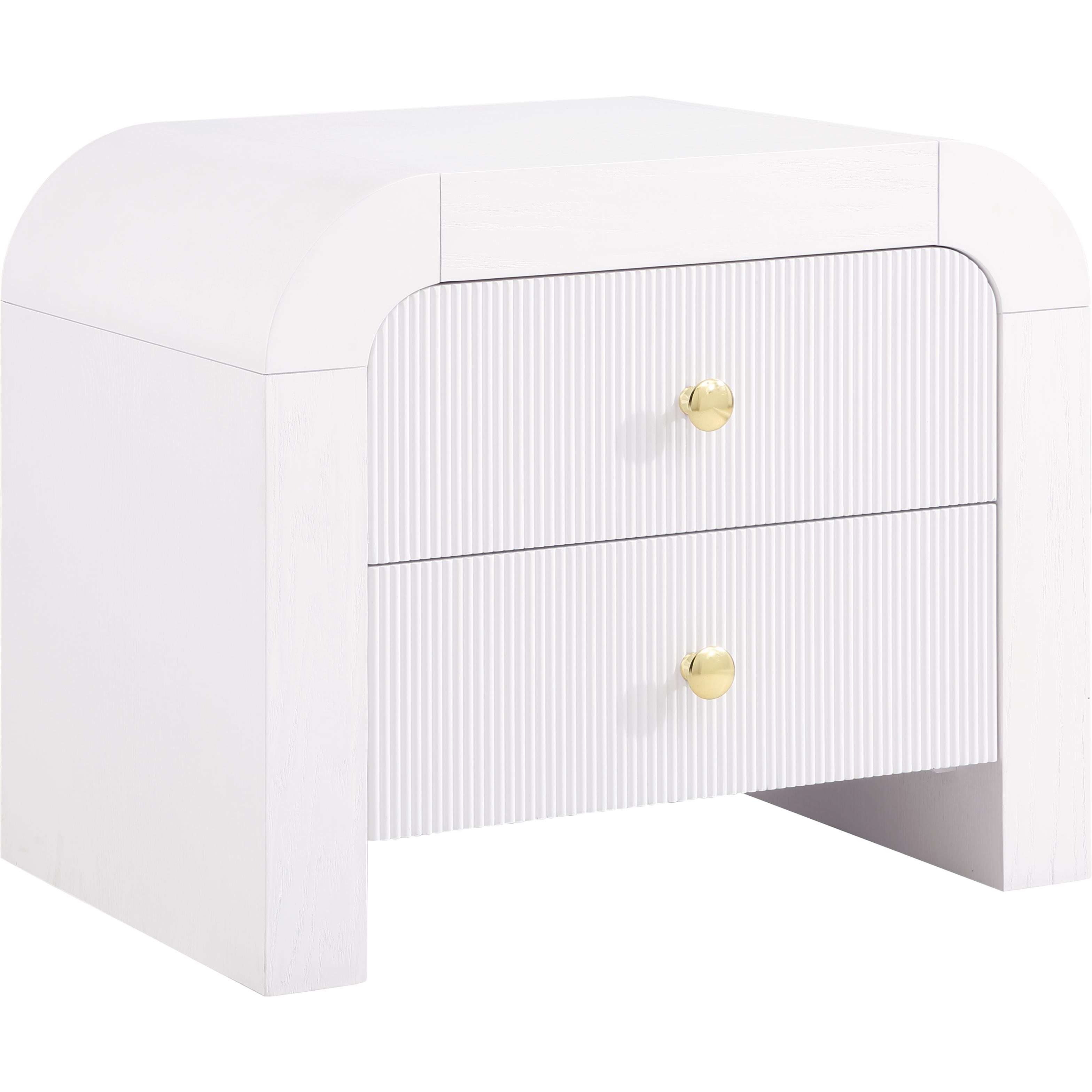 Meridian Artisto White Night Stand