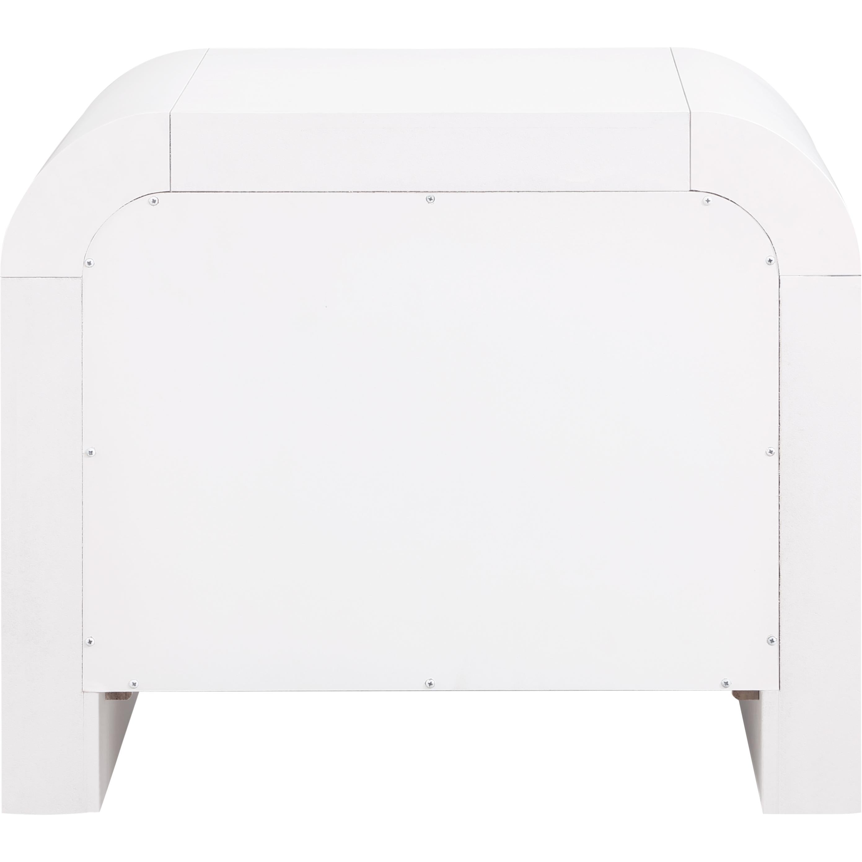 Meridian Artisto White Night Stand