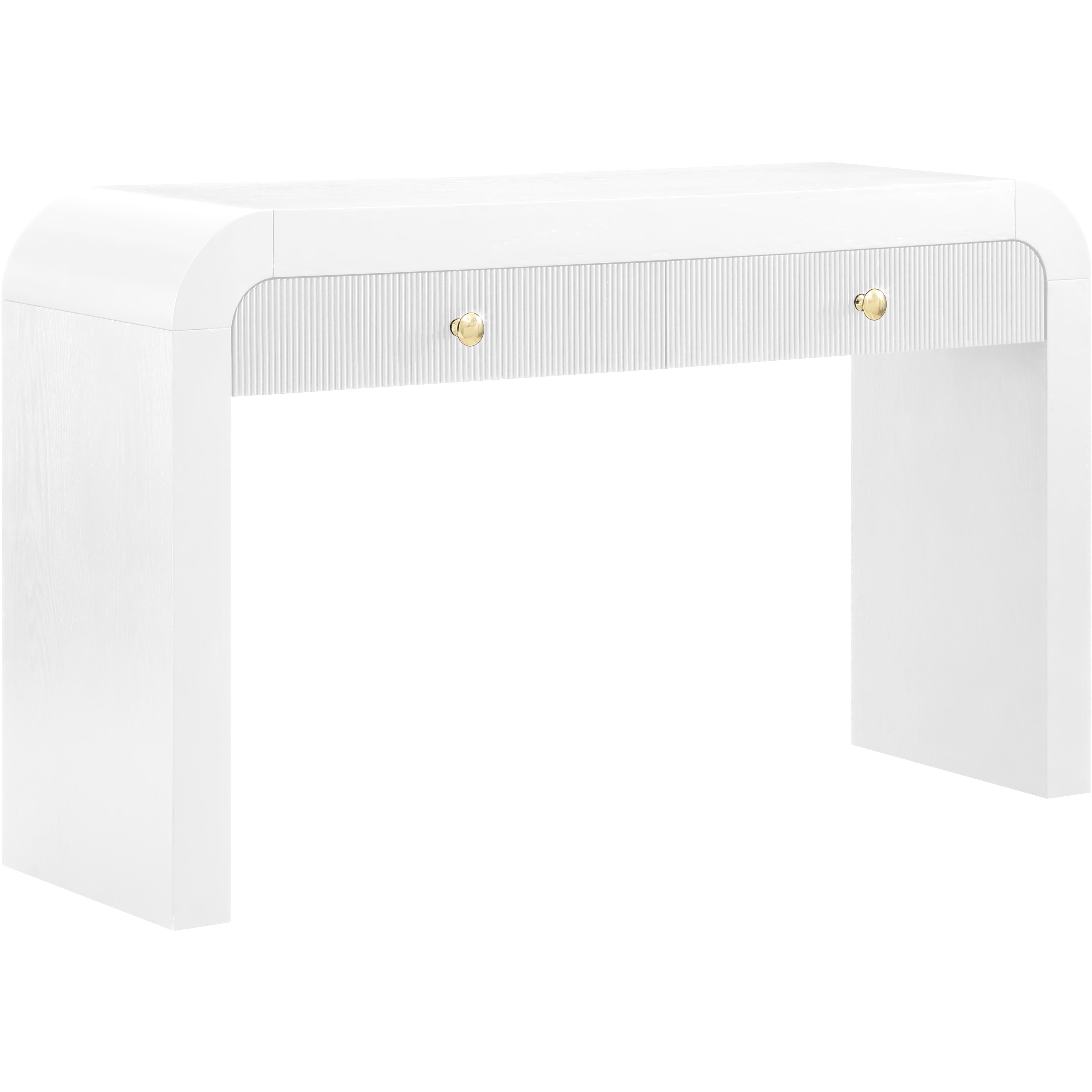 Meridian Artisto White Console Table