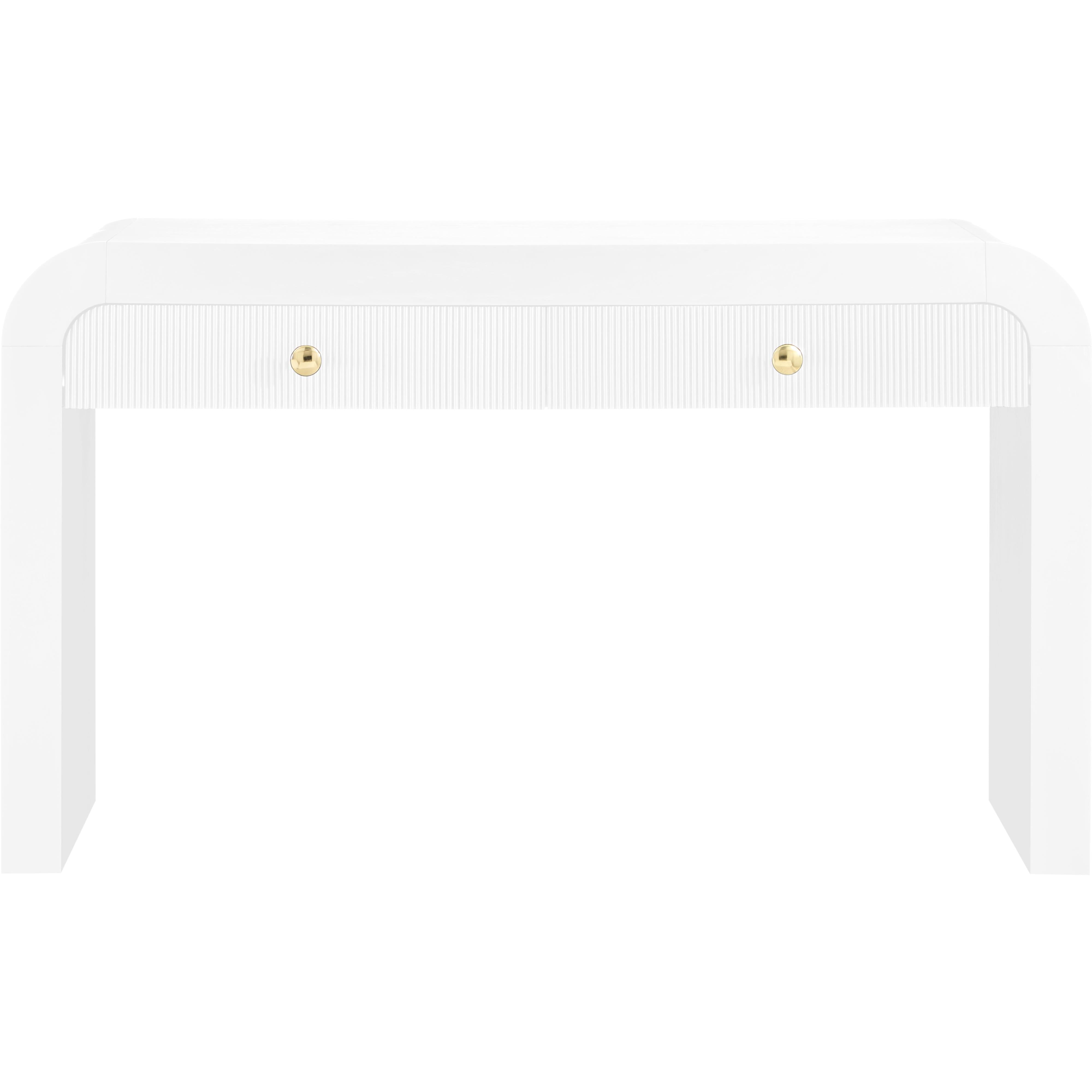 Meridian Artisto White Console Table