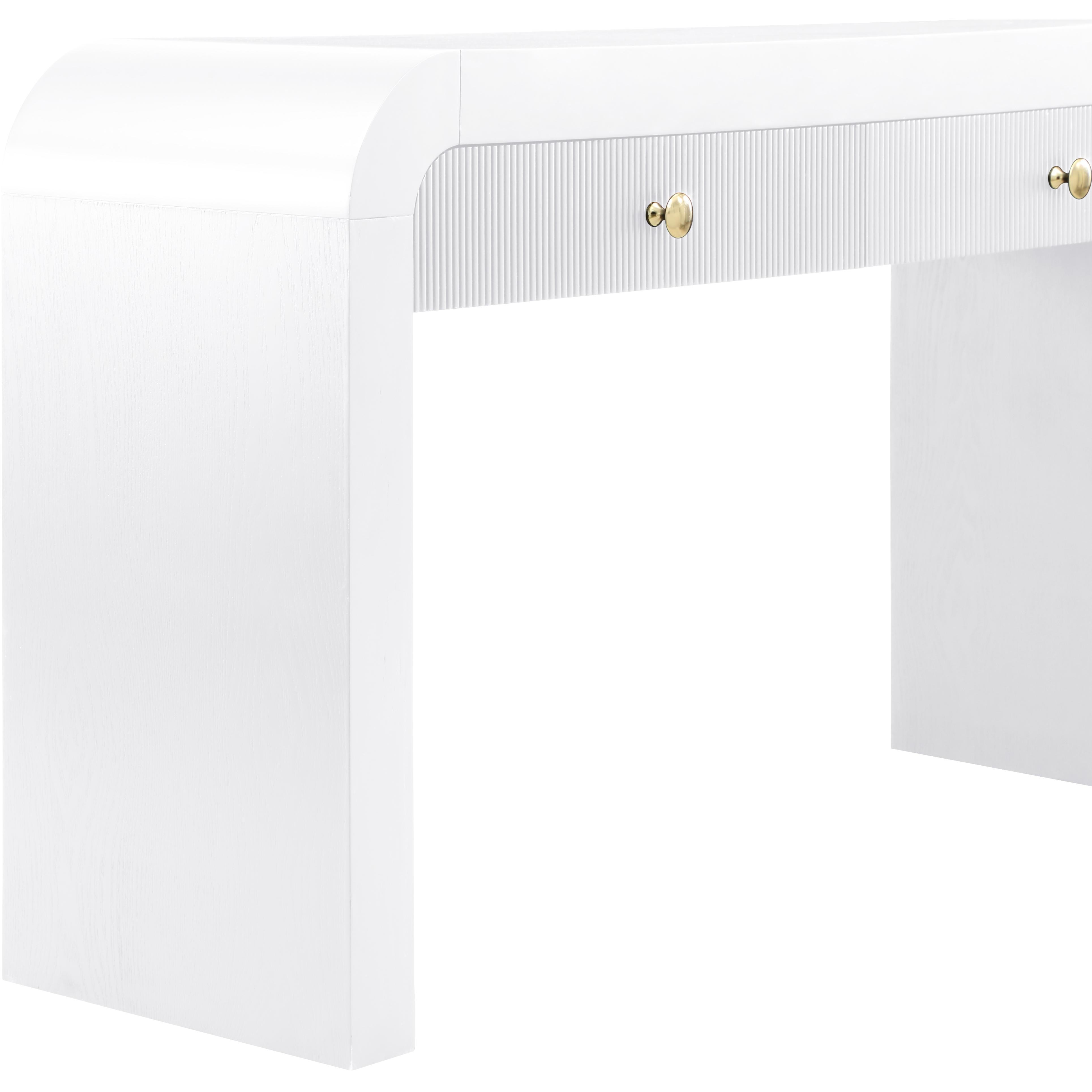 Meridian Artisto White Console Table