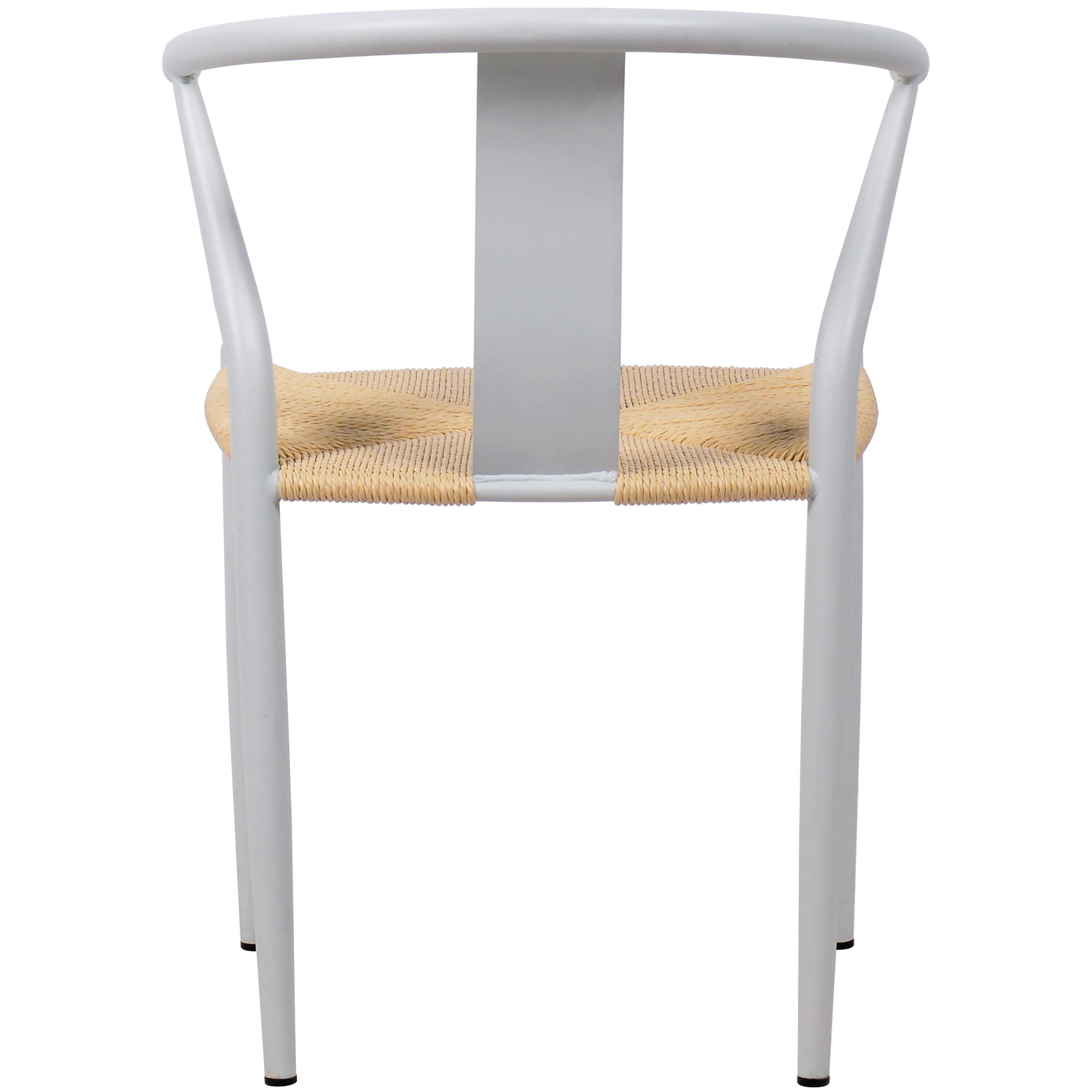 Meridian Beck Beige Hand Woven Rope Dining Chair