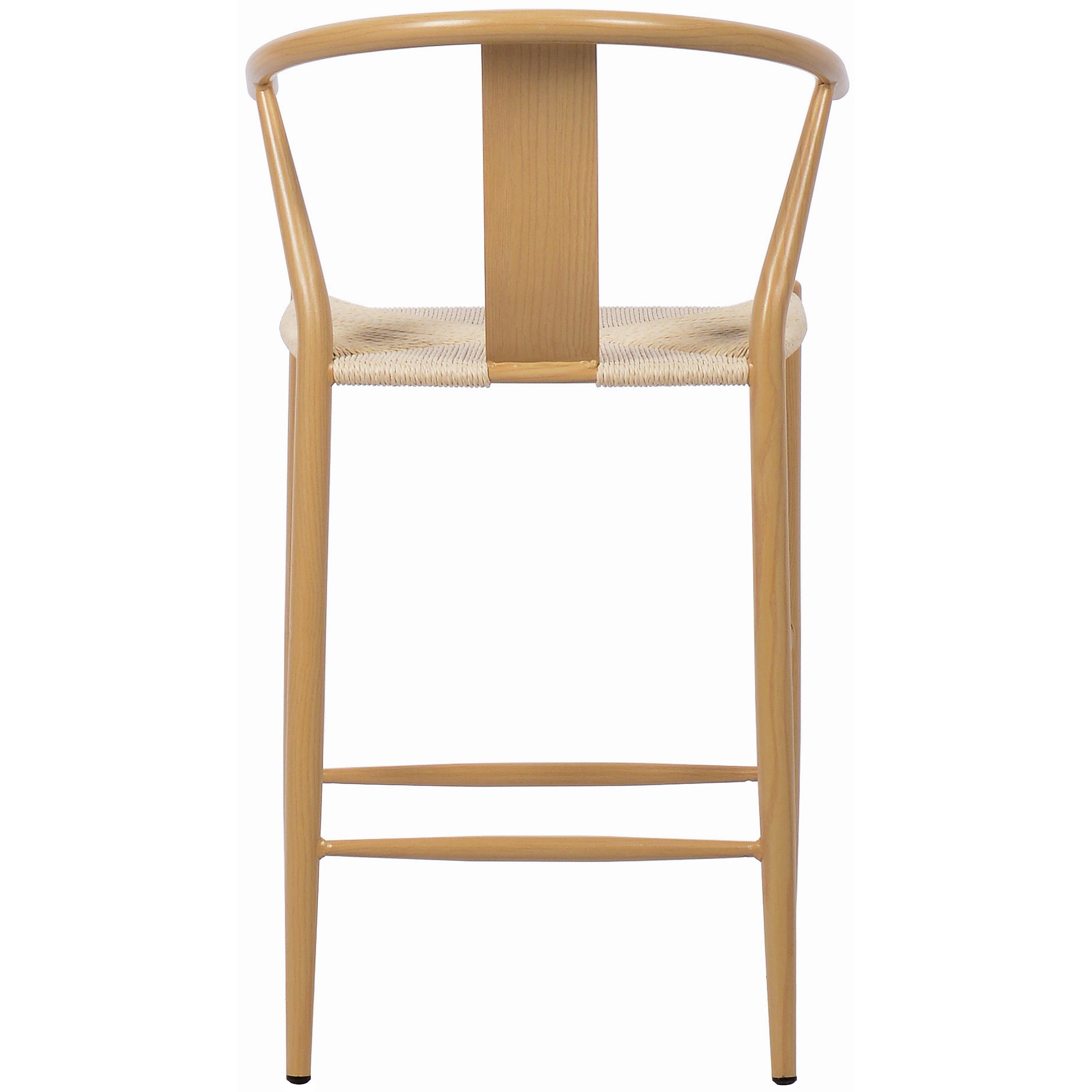 Meridian Beck Beige Hand Woven Rope Stool