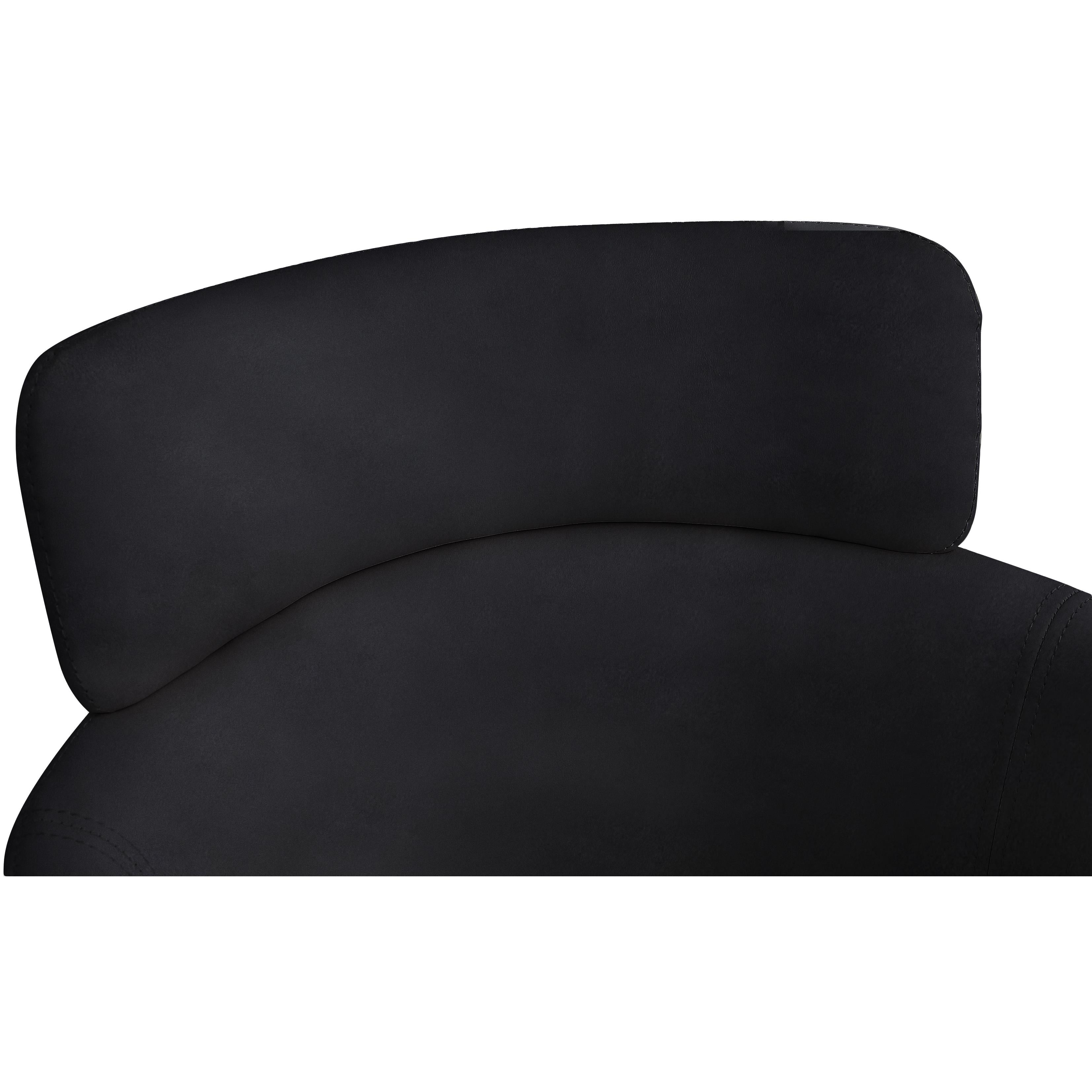 Meridian Yara Black Velvet Dining Chair