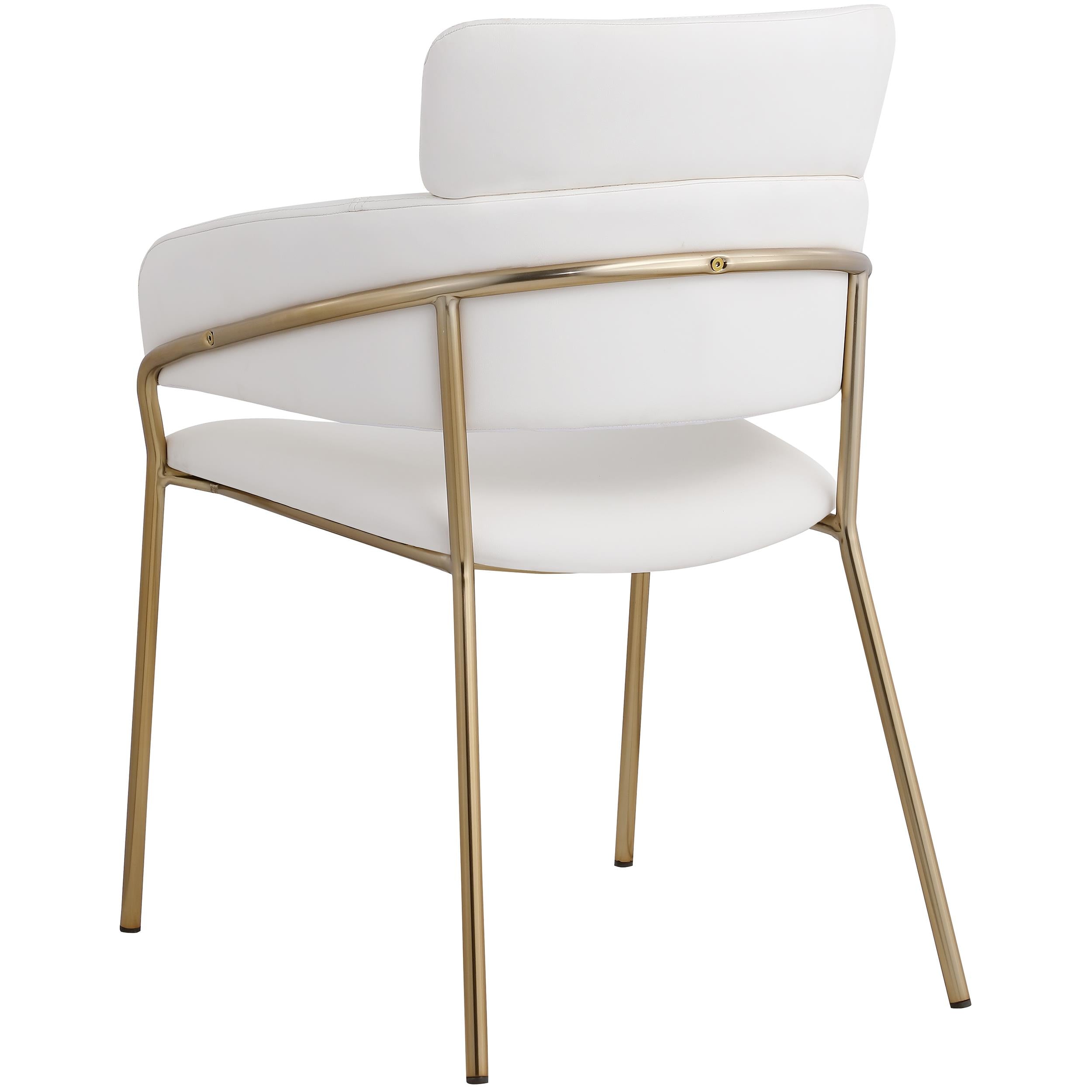 Meridian Yara Cream Vegan Leather Dining Chair