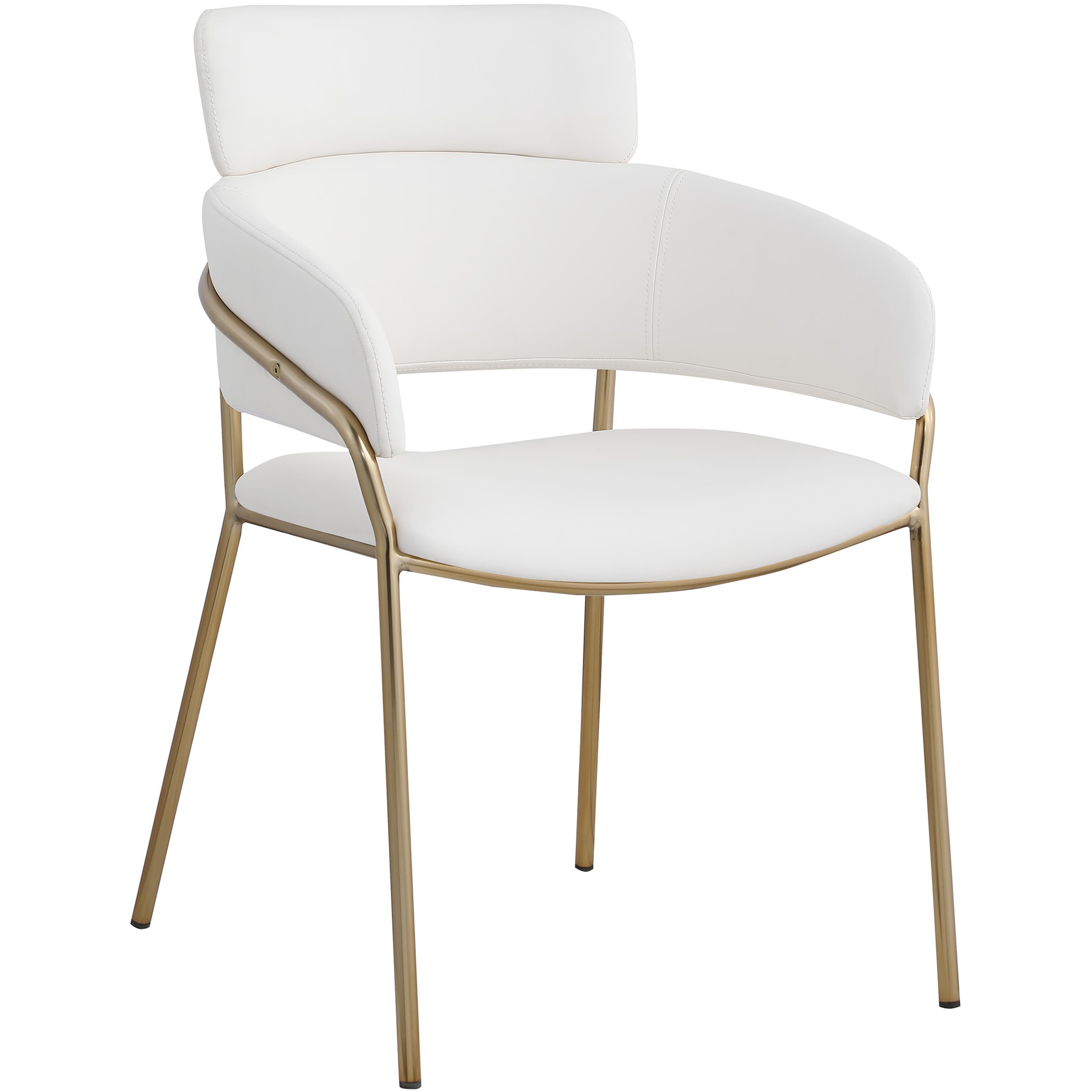 Meridian Yara Cream Vegan Leather Dining Chair