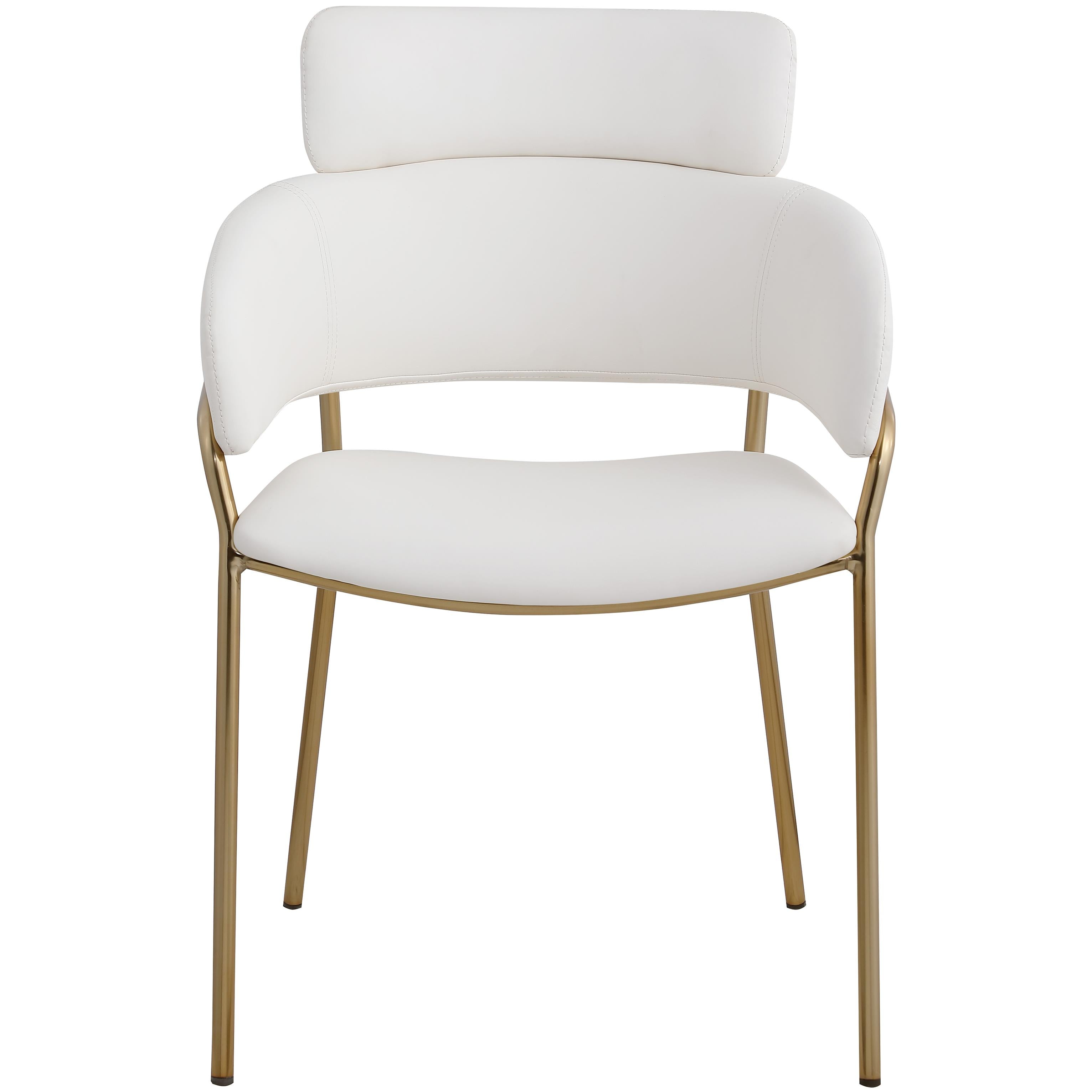 Meridian Yara Cream Vegan Leather Dining Chair