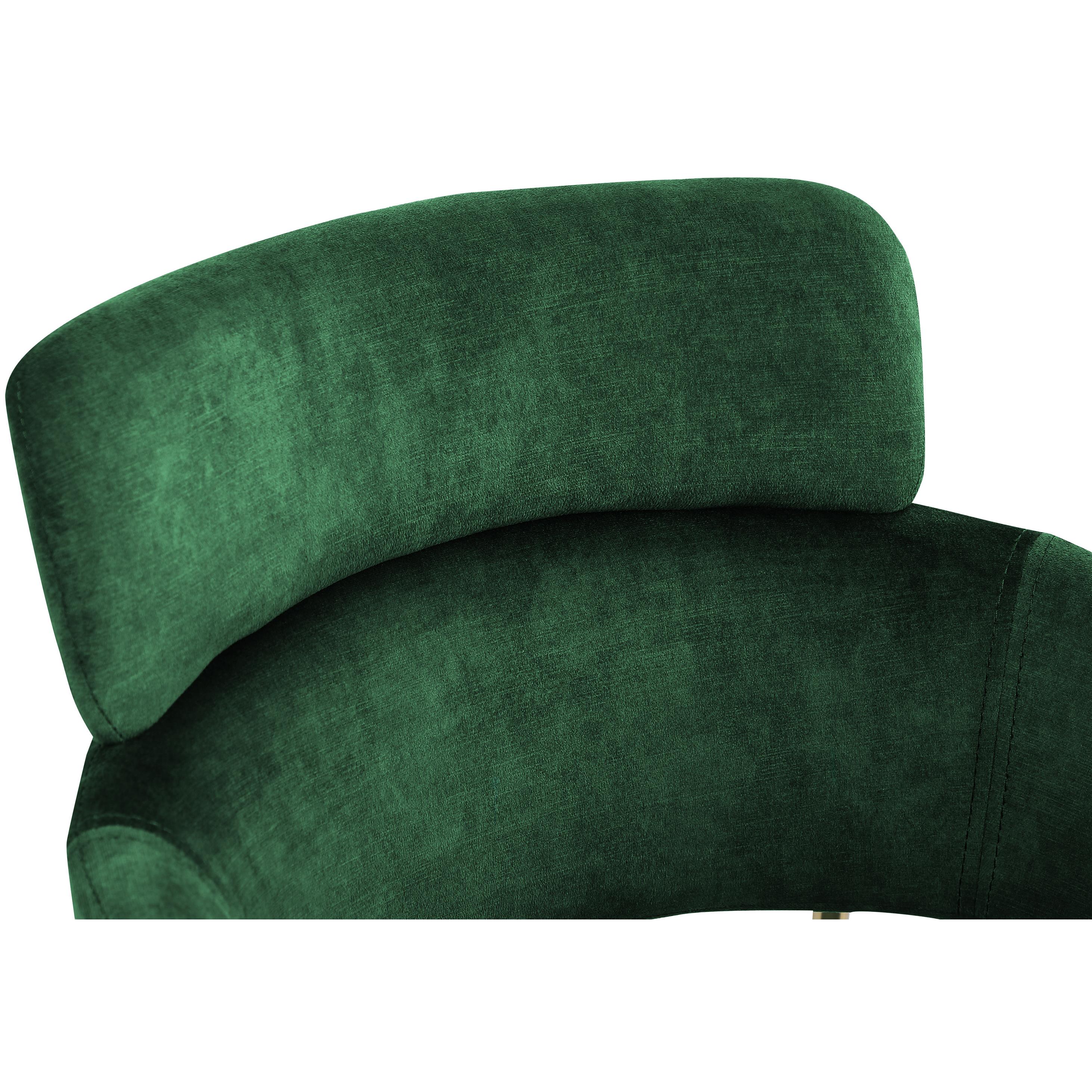 Meridian Yara Green Velvet Dining Chair