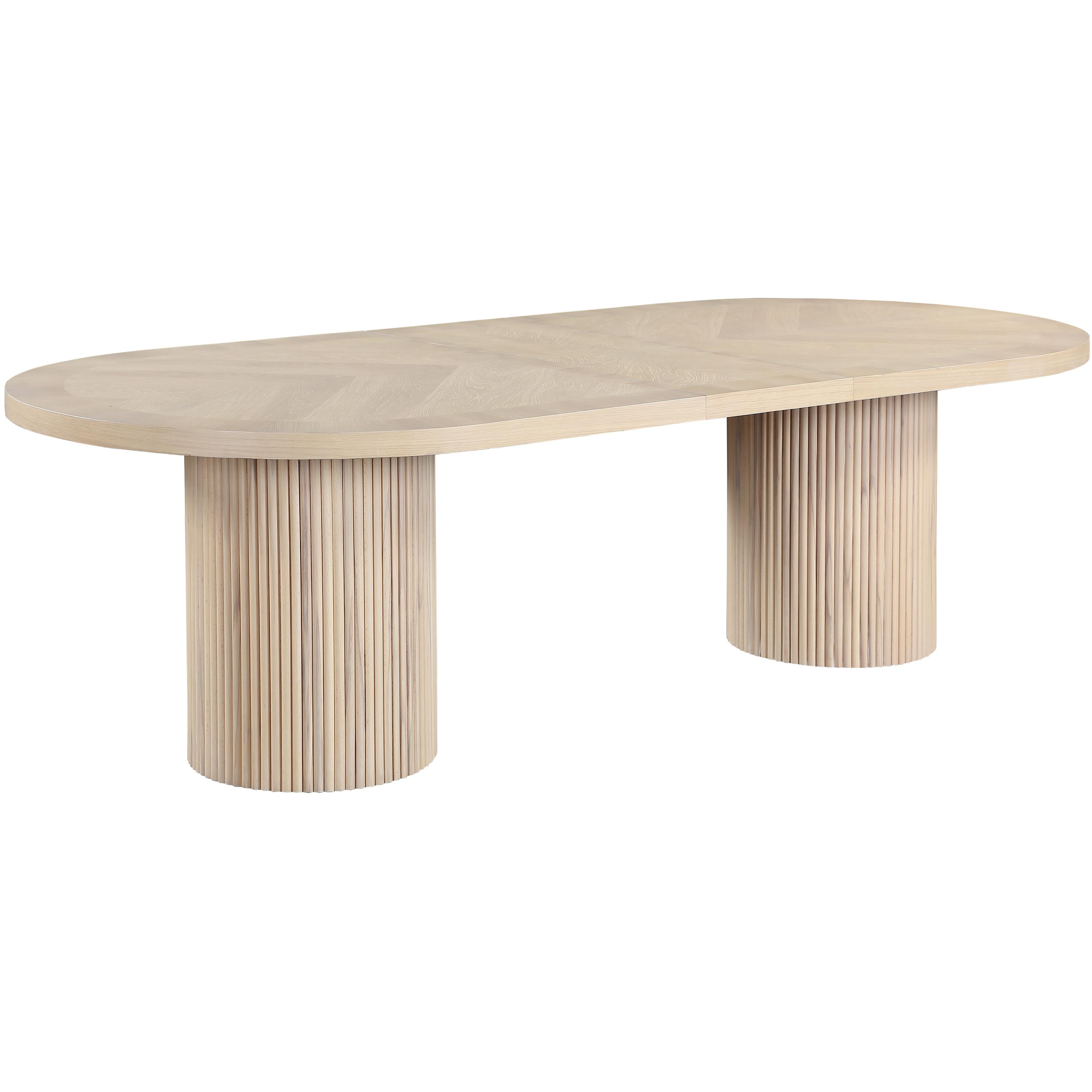 Meridian Belinda Natural Oak Veneer Dining Table (3 Boxes)