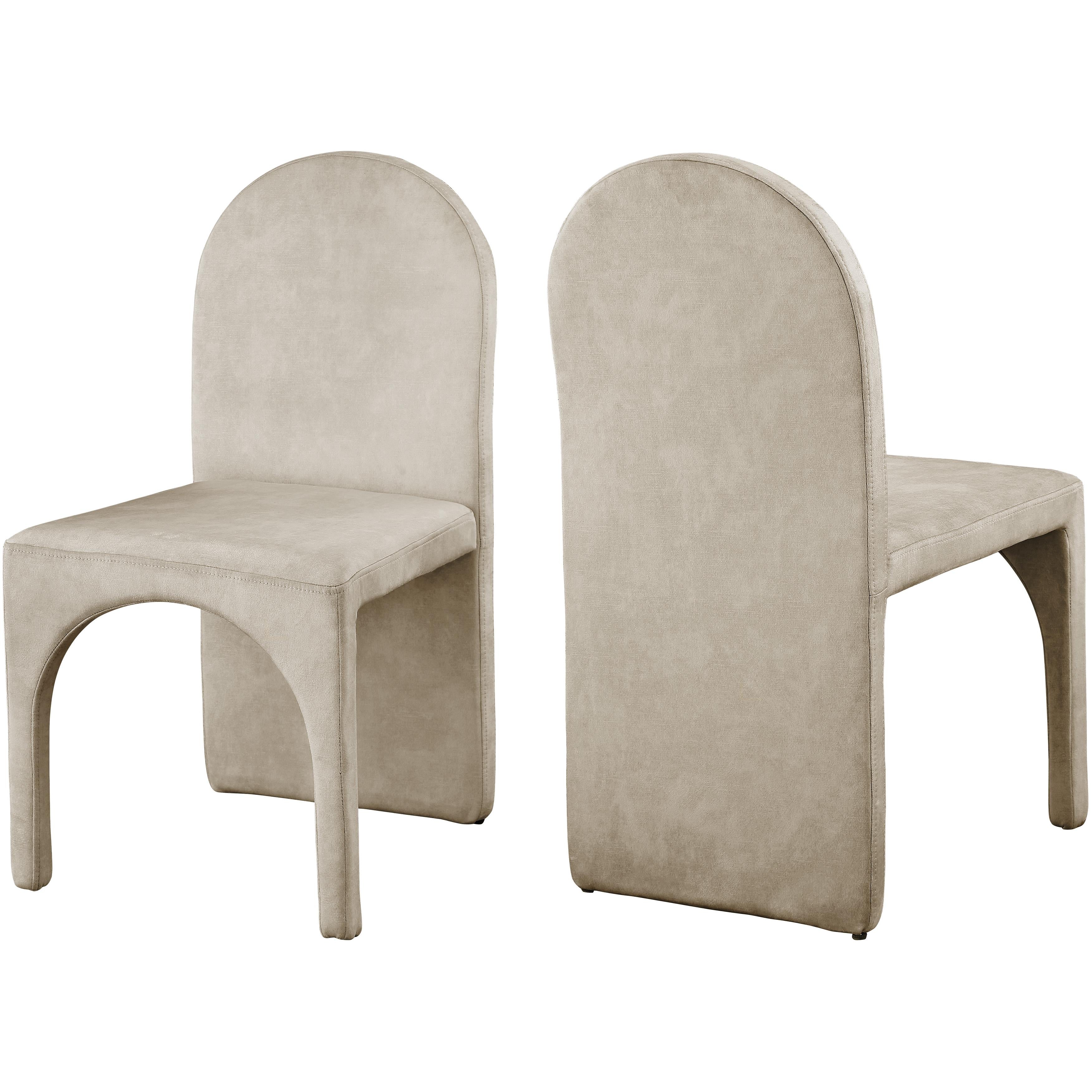 Meridian Summer Stone Velvet Dining Side Chair