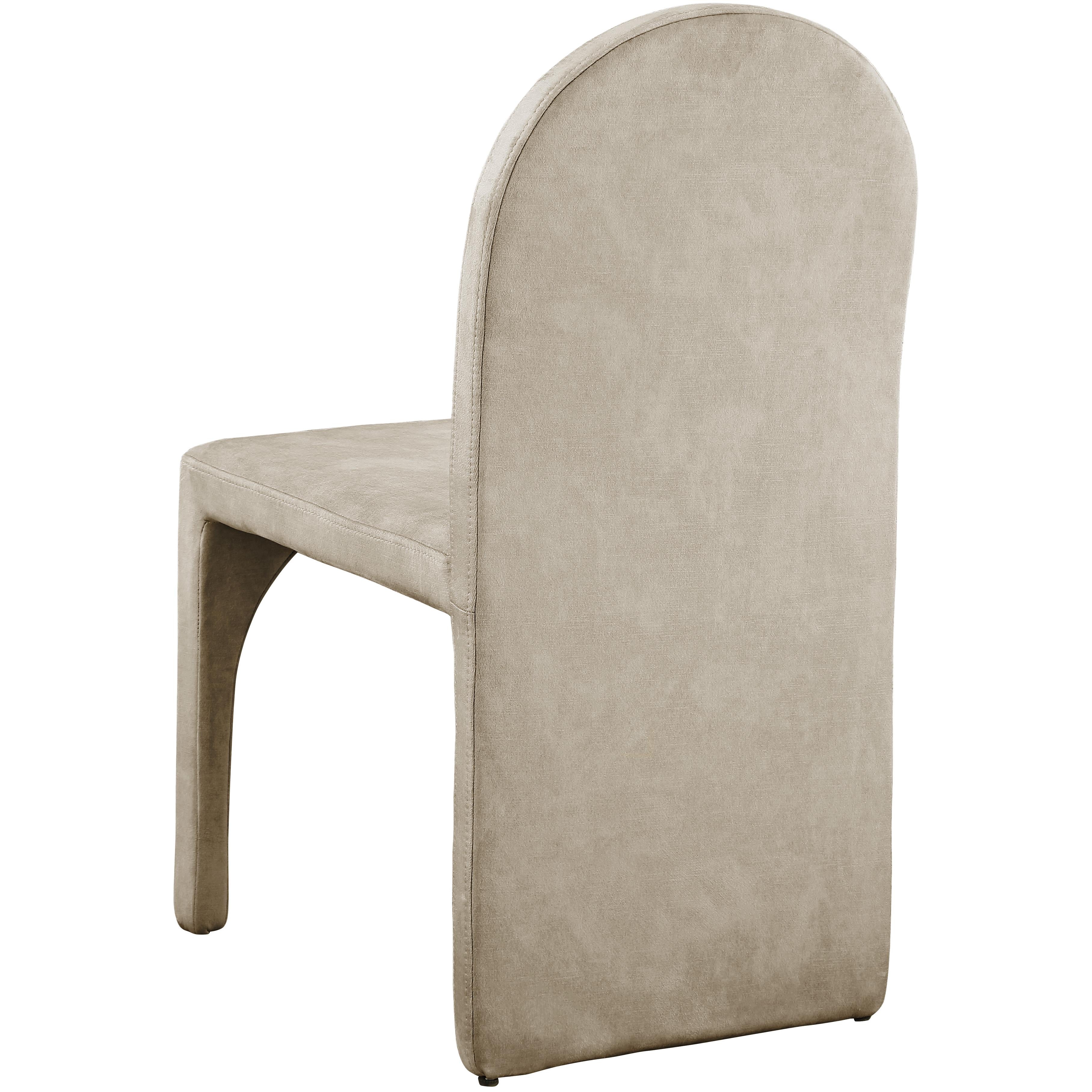 Meridian Summer Stone Velvet Dining Side Chair