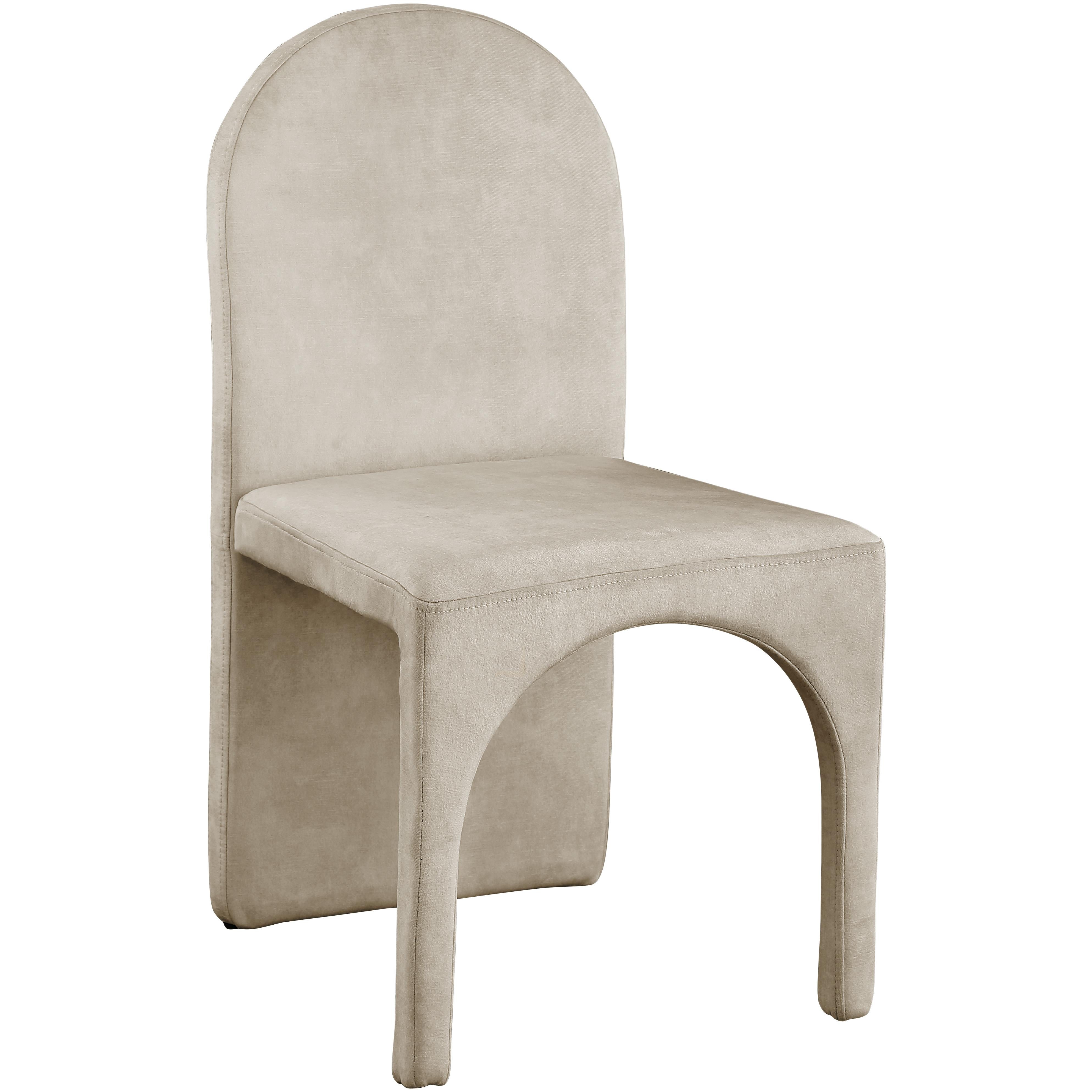 Meridian Summer Stone Velvet Dining Side Chair