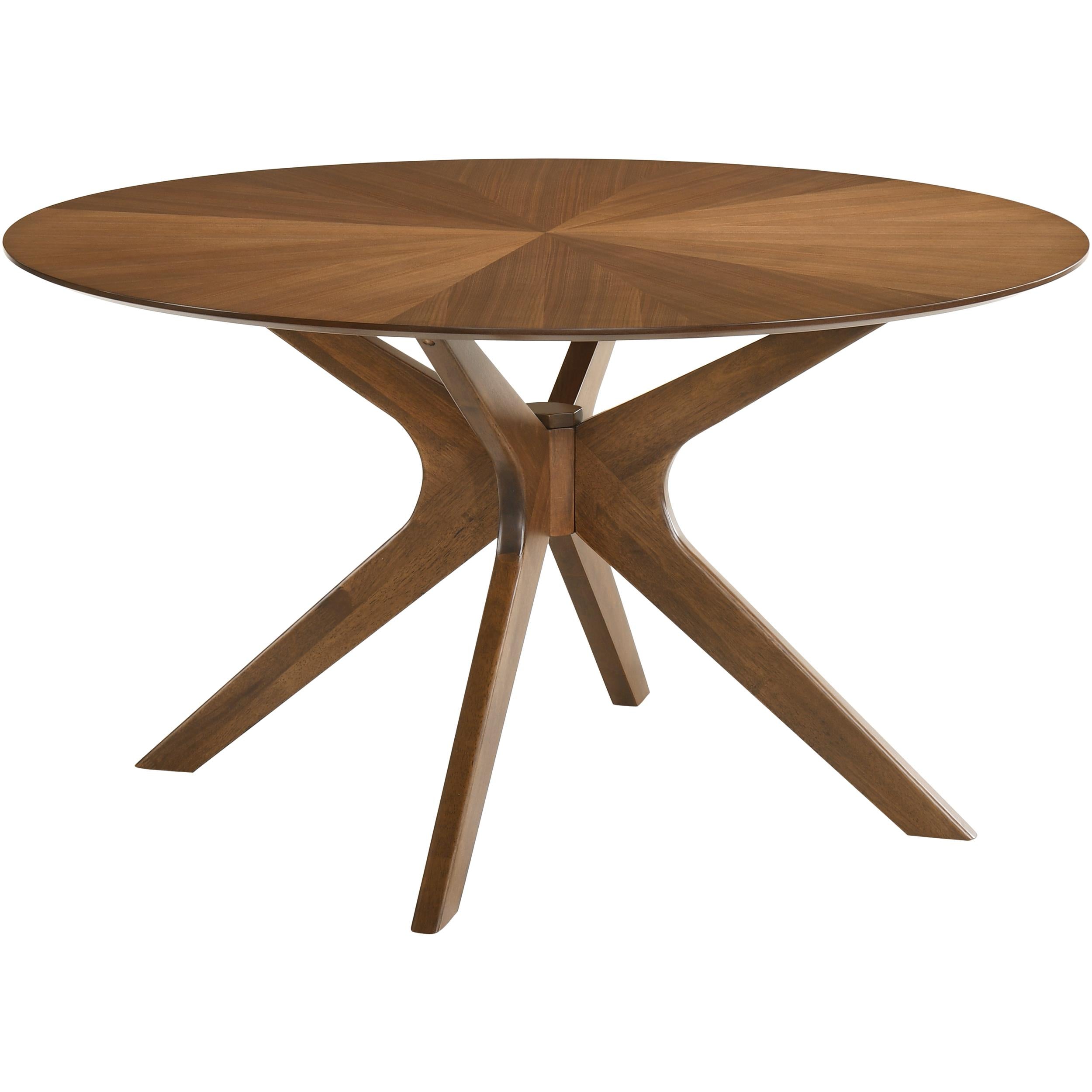 Meridian Woodson Rich Walnut Veneer Dining Table