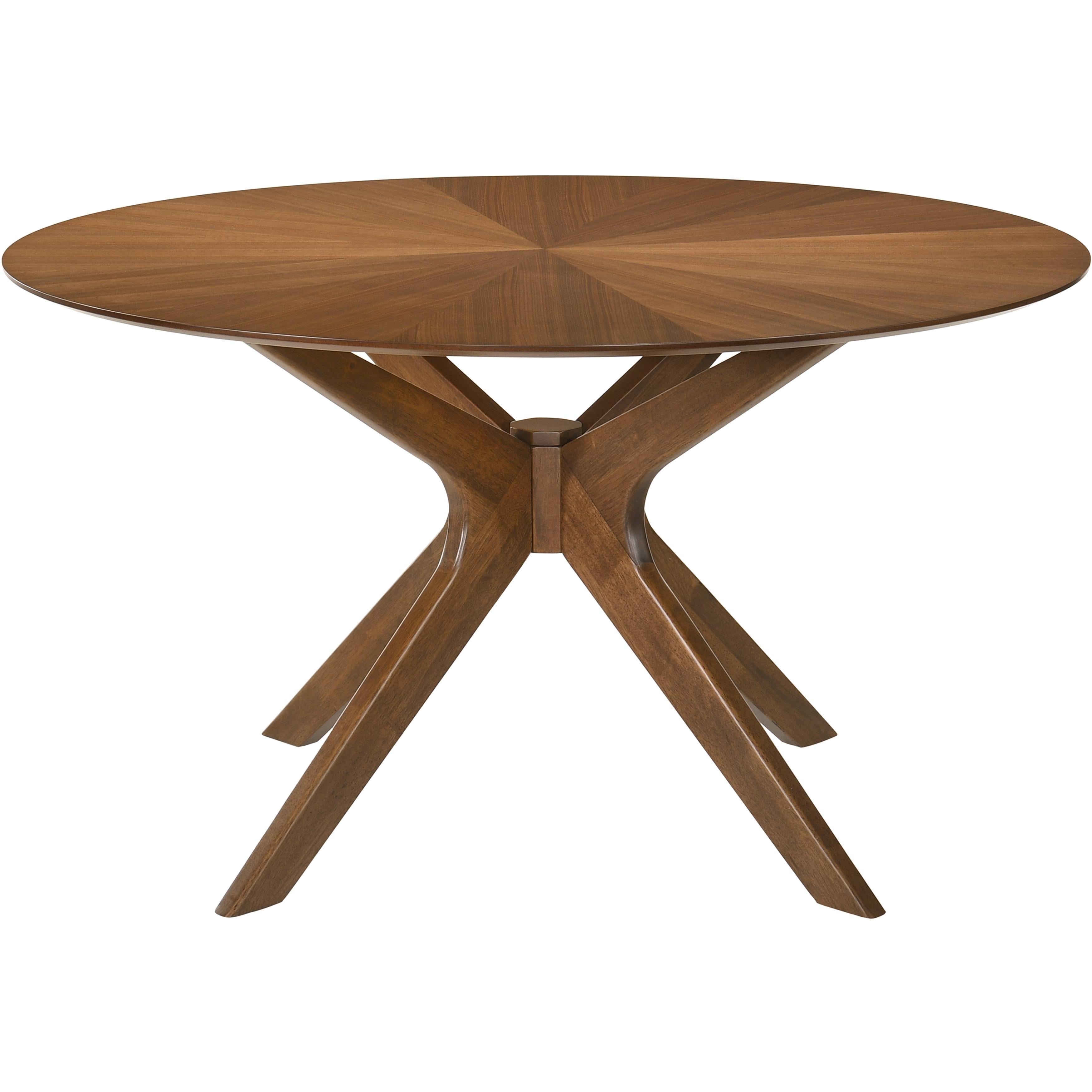 Meridian Woodson Rich Walnut Veneer Dining Table