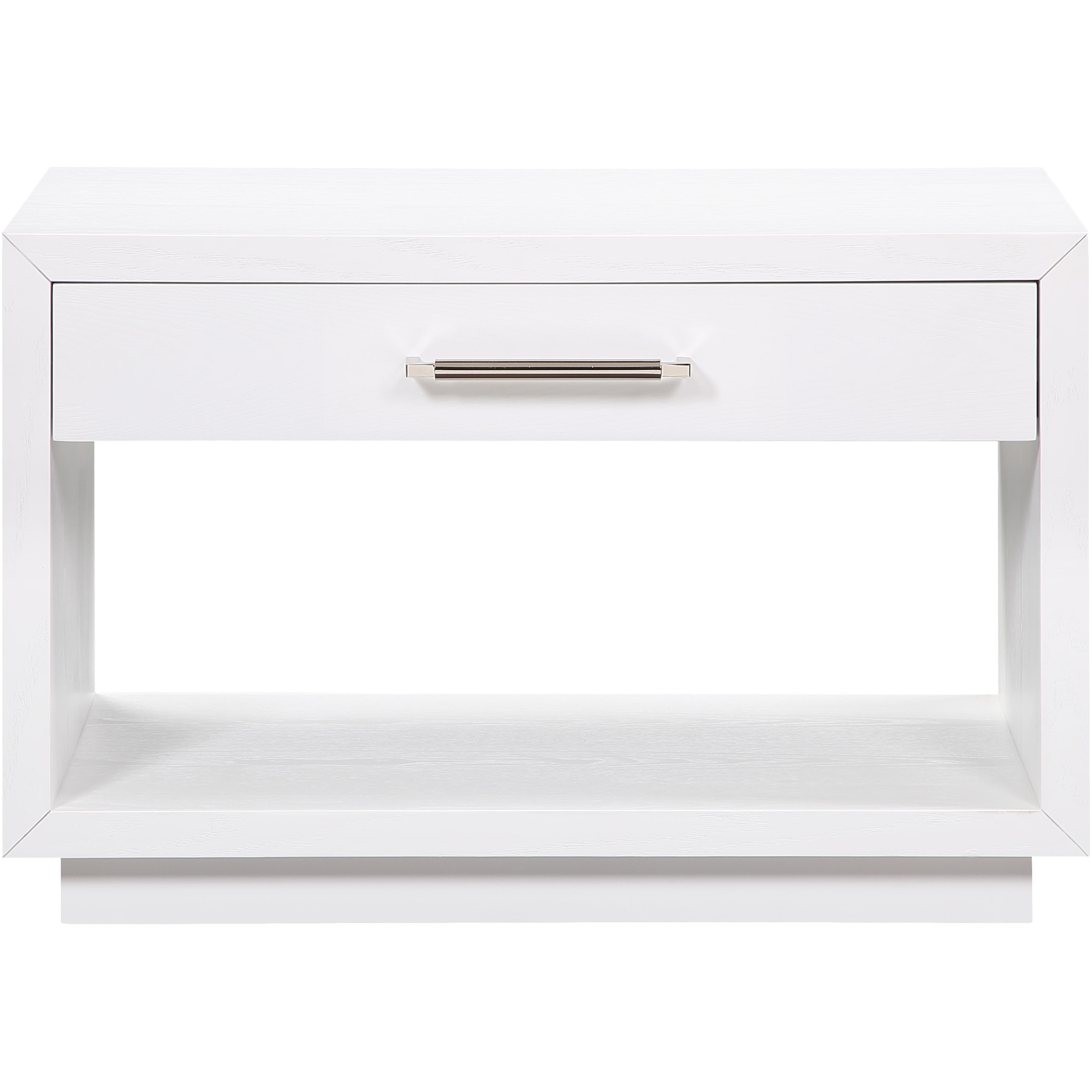 Meridian Avery White Wood Veneer Night Stand