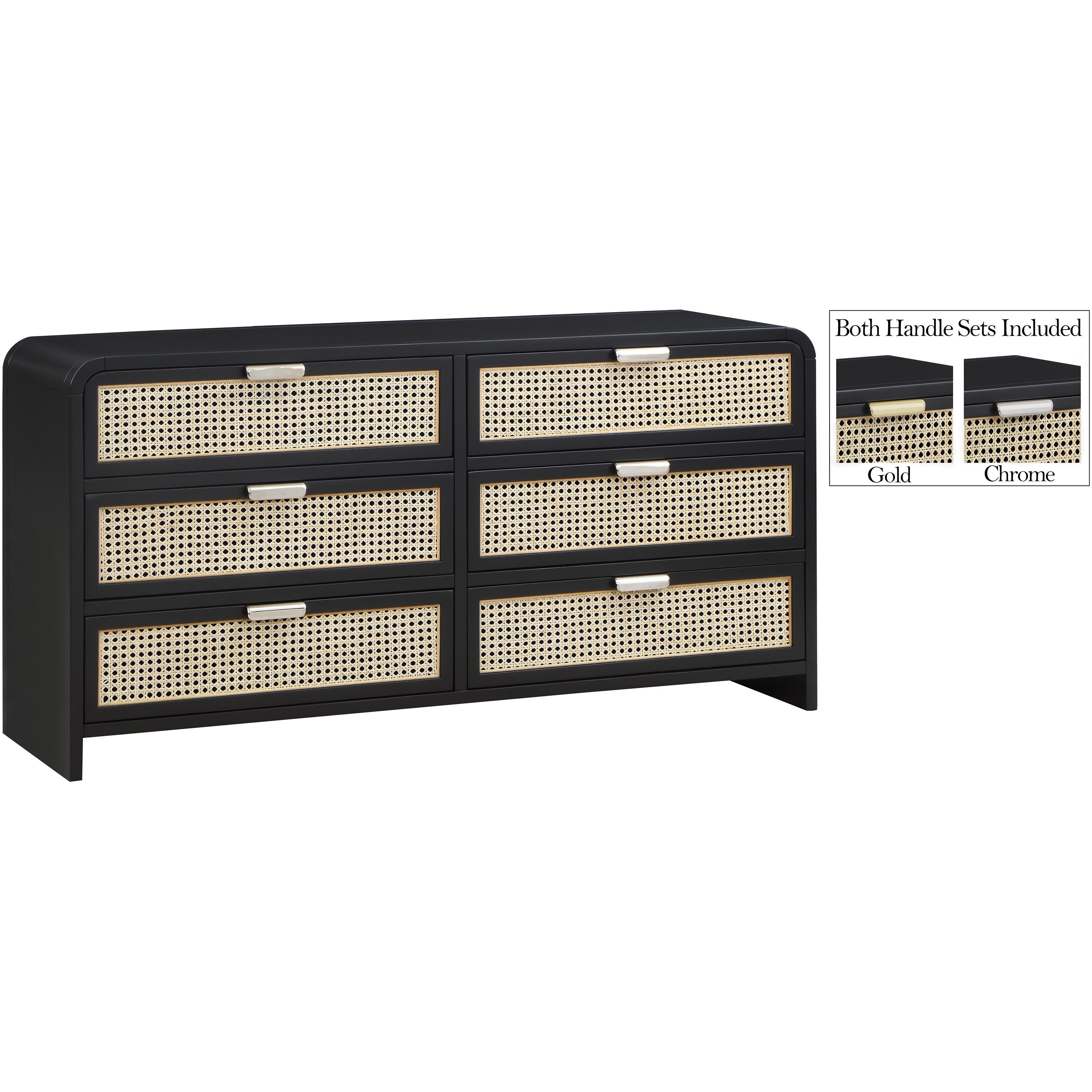 Meridian Sage Black Dresser