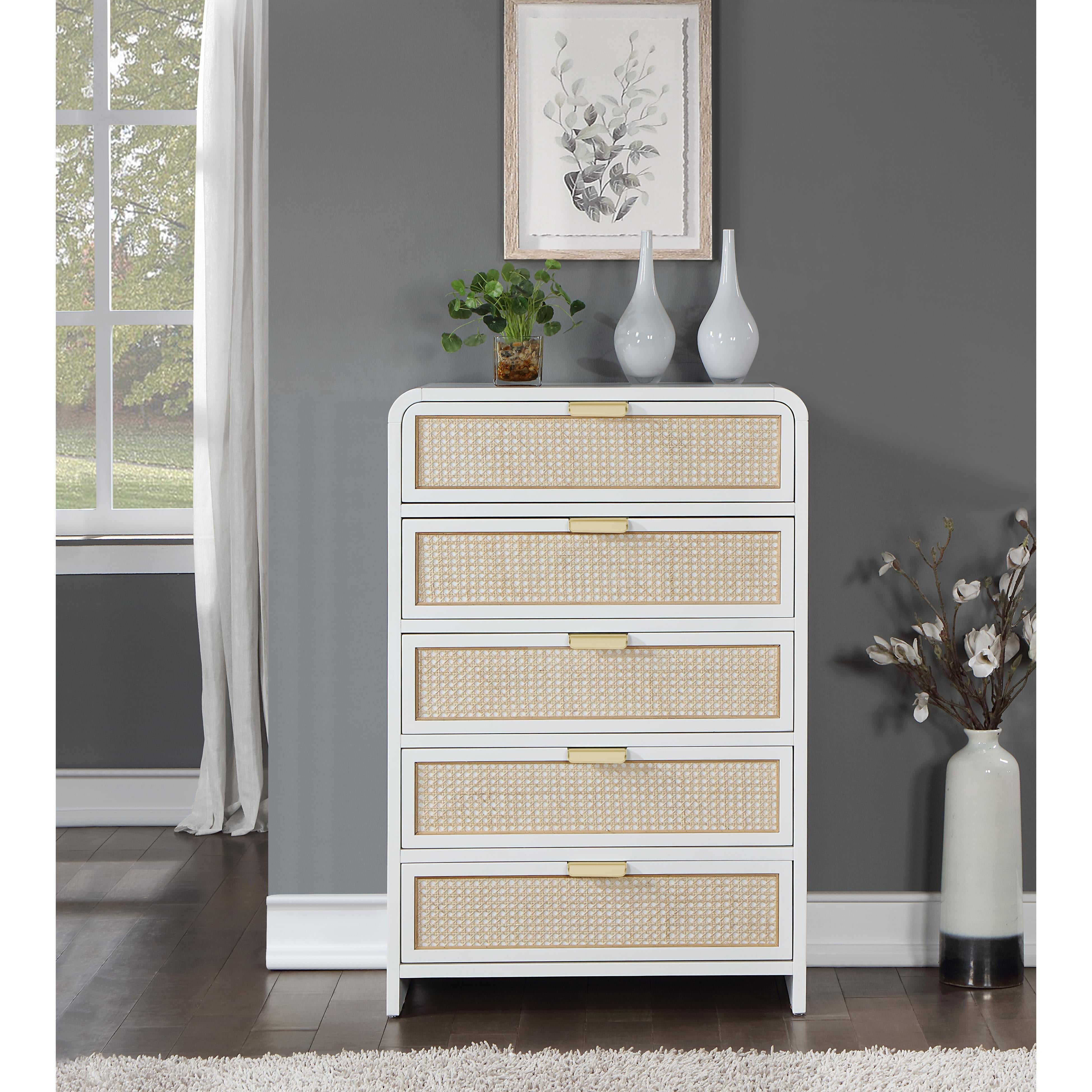 Meridian Sage White Chest