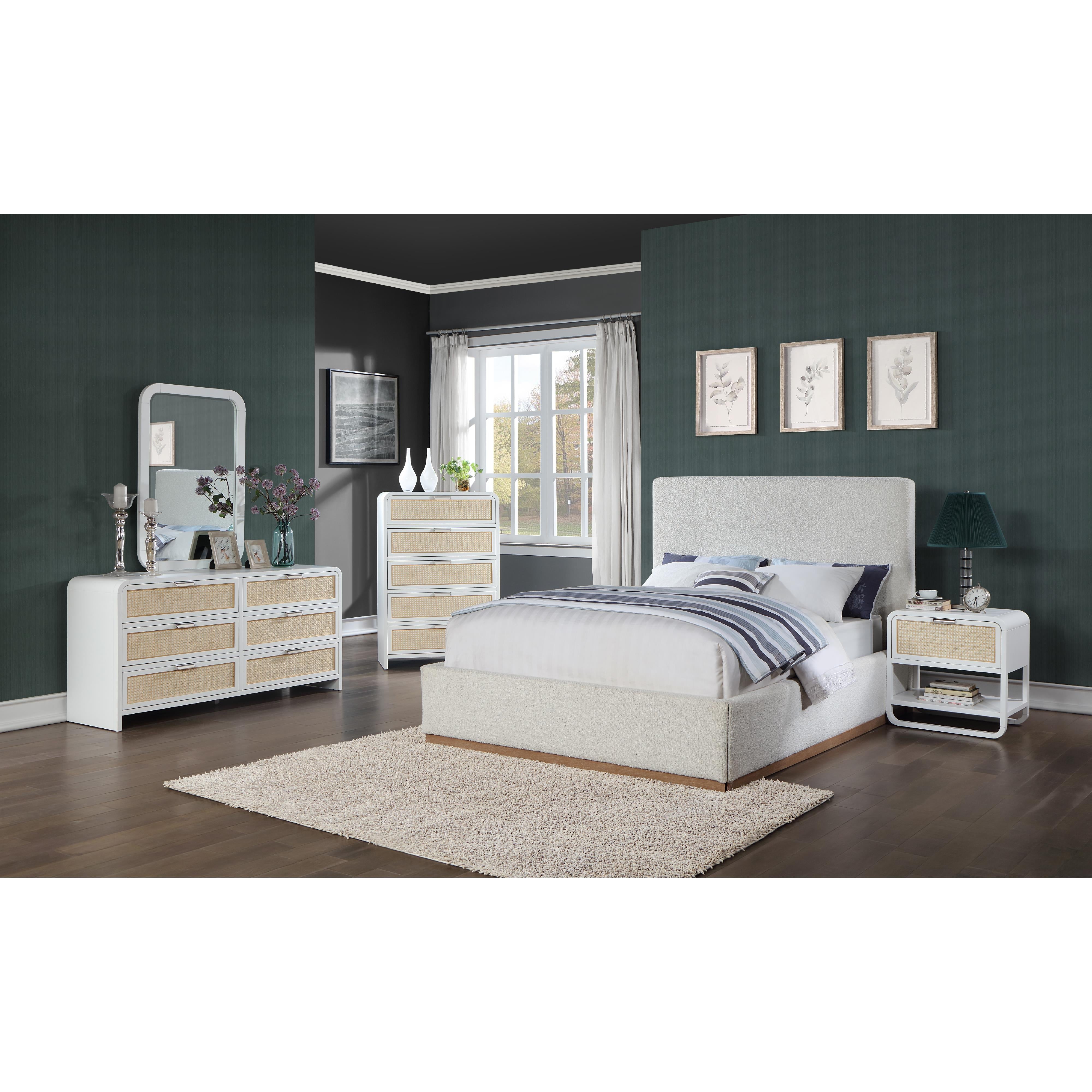 Meridian Sage White Dresser