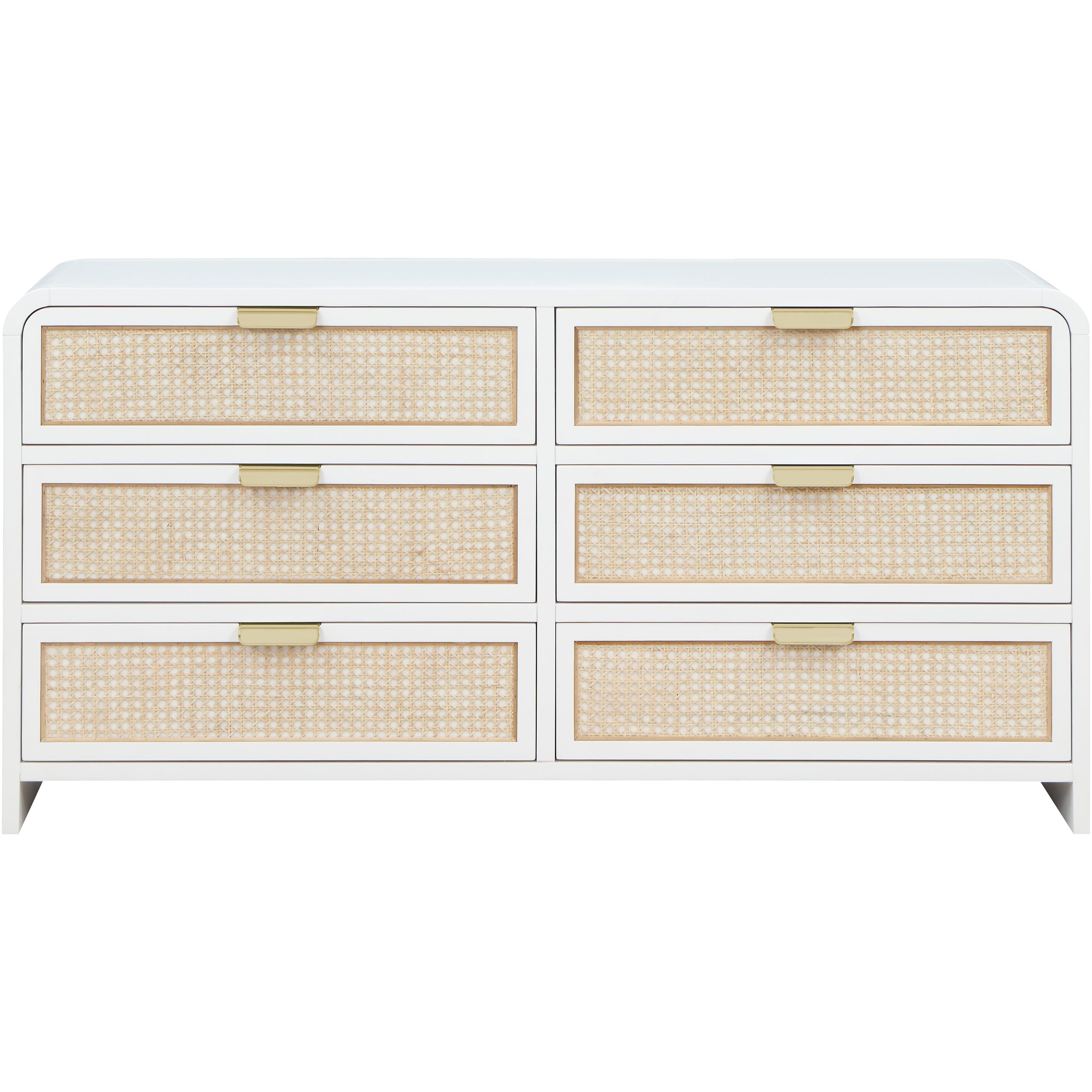 Meridian Sage White Dresser