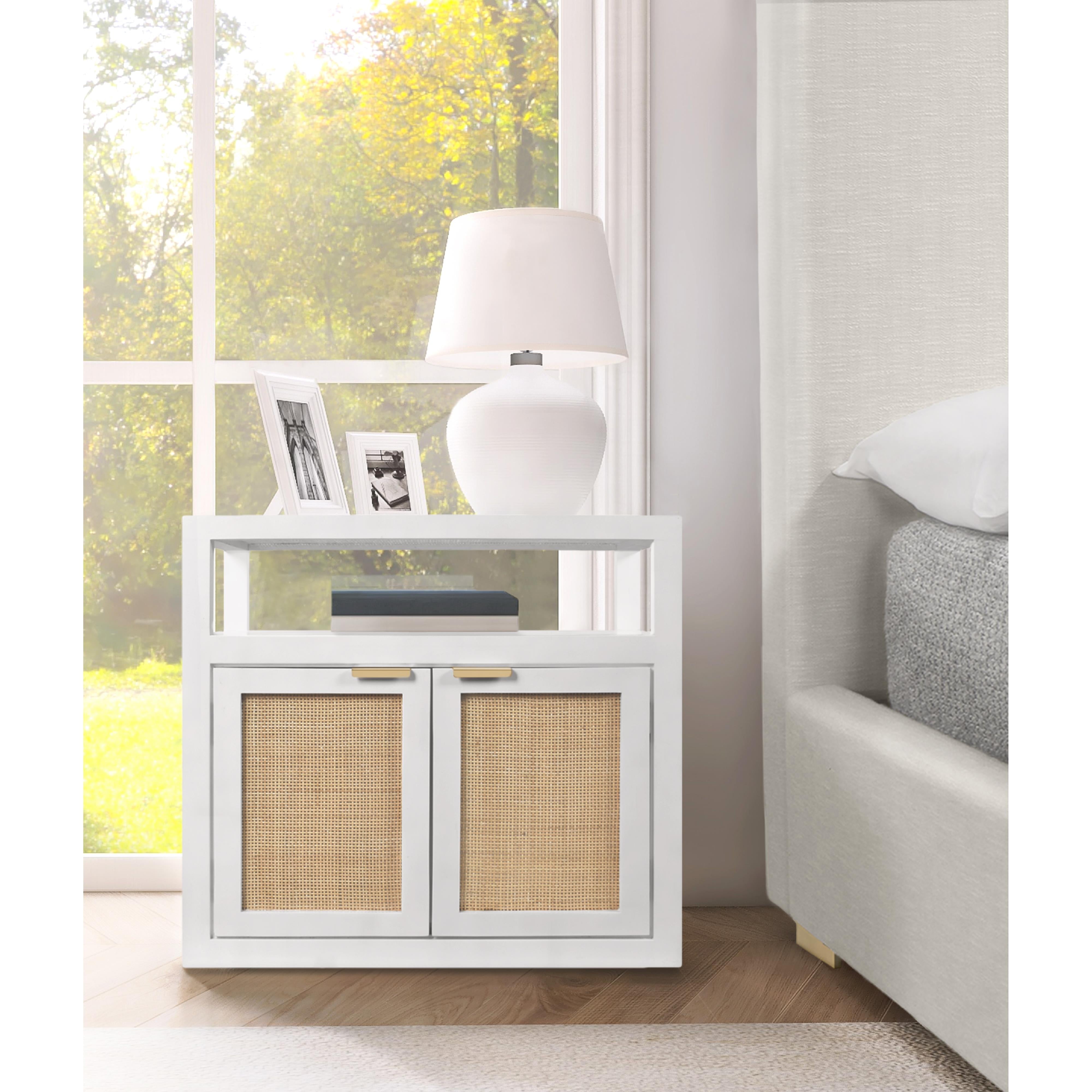 Meridian Cambria White Night Stand