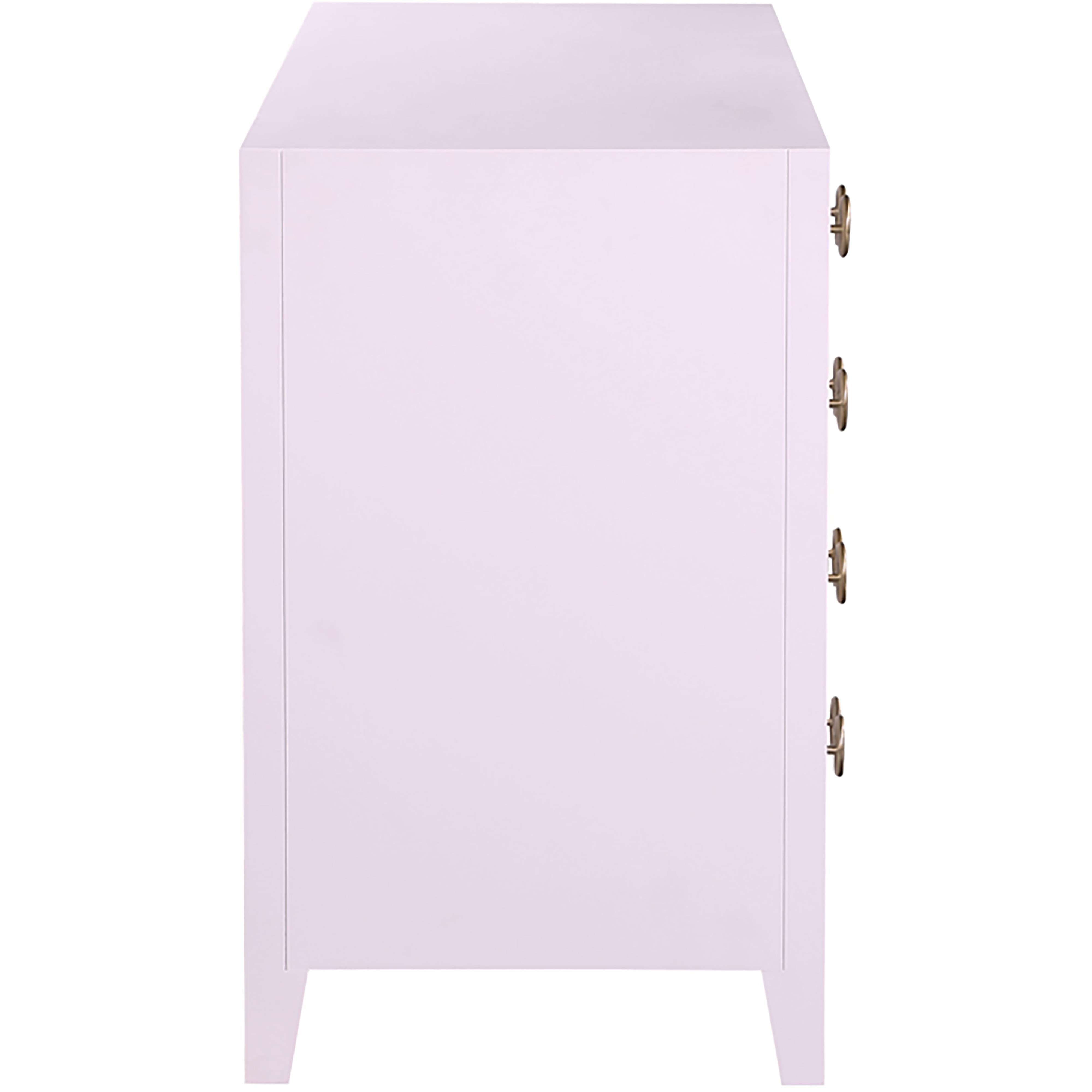 Meridian Bowtie Pink / Gold Dresser