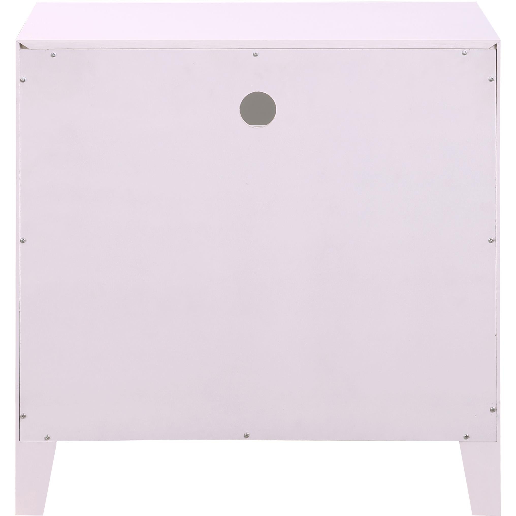 Meridian Bowtie Pink / Gold Night Stand