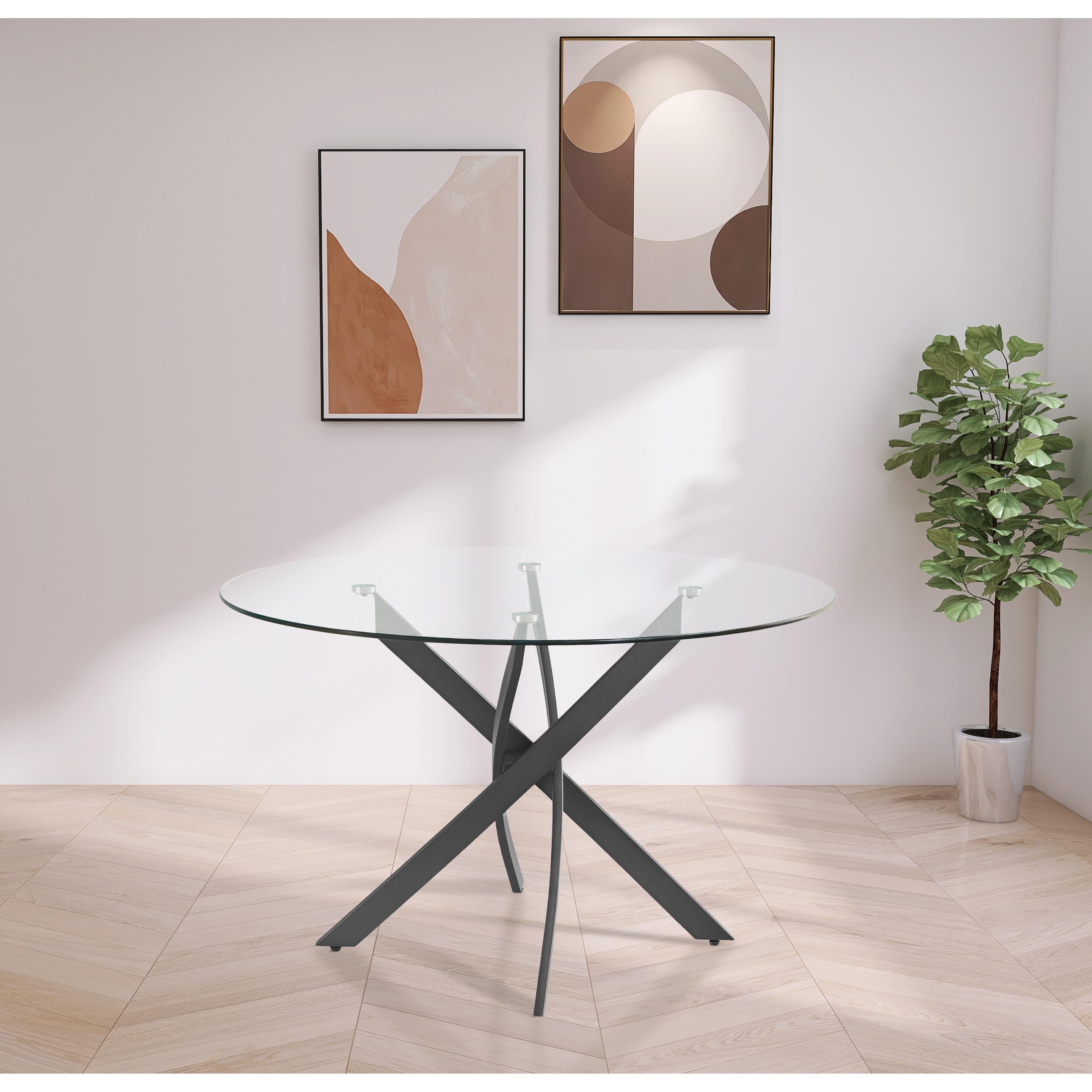 Meridian Xander Matte Black Dining Table