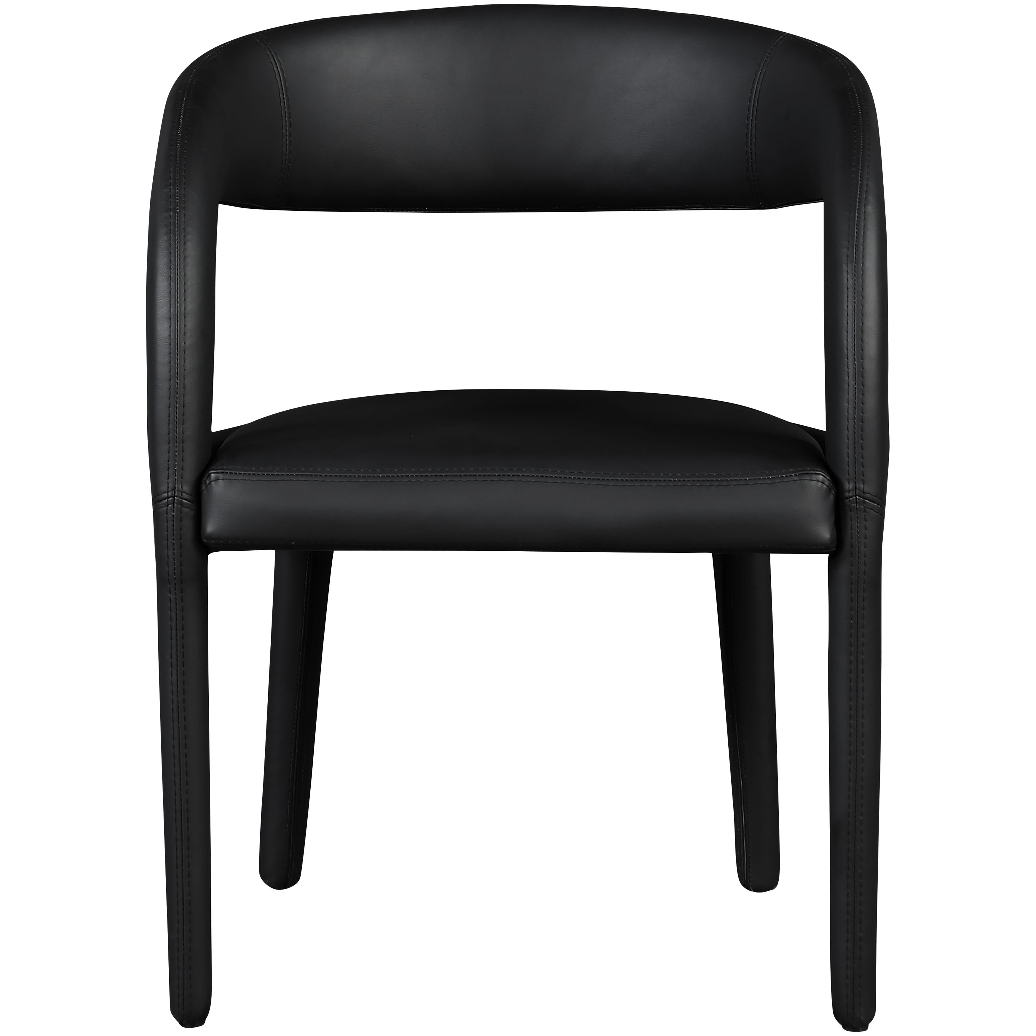 Meridian Sylvester Black Vegan Leather Dining Chair