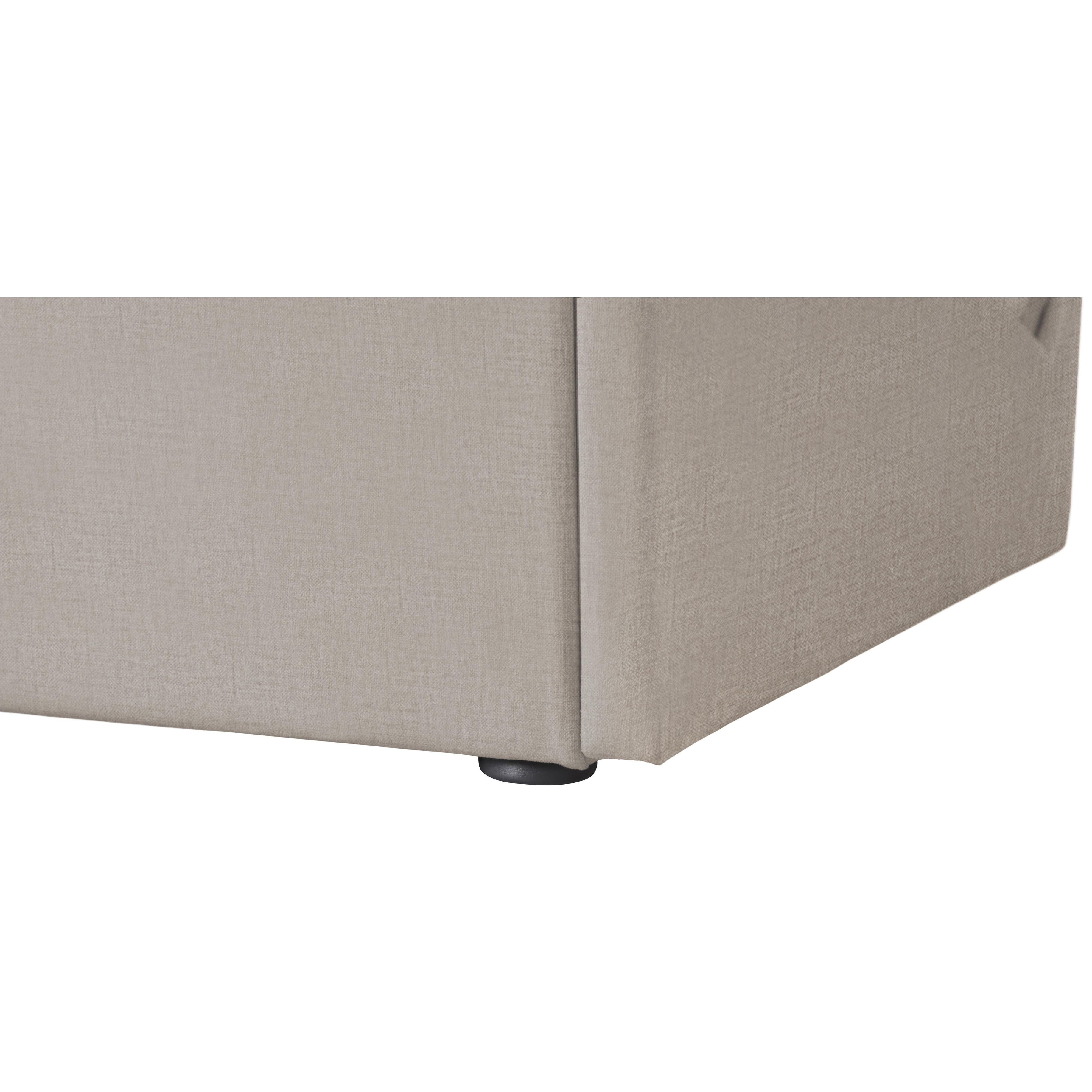 Meridian Tess Beige Velvet King Bed (3 Boxes)