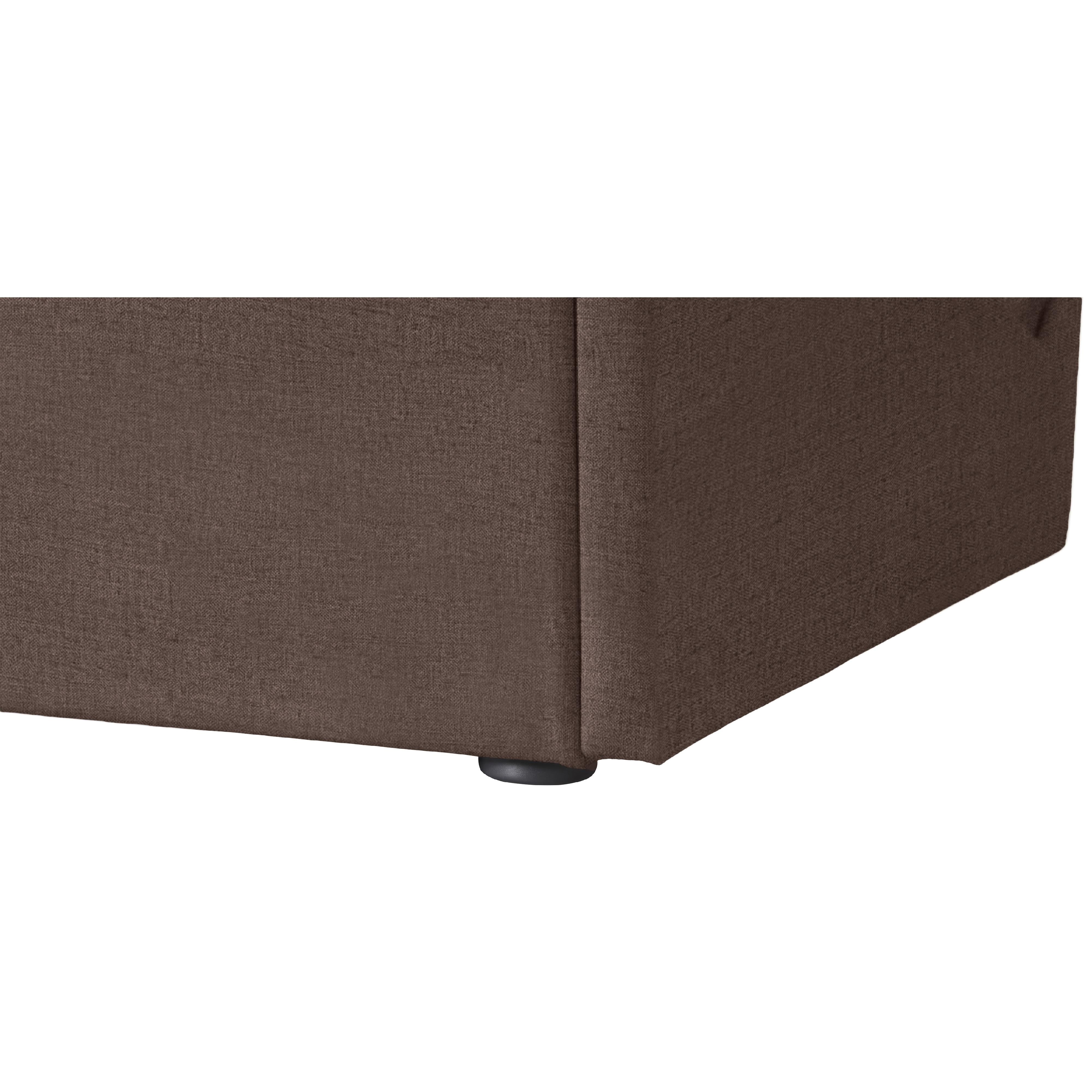 Meridian Tess Brown Velvet King Bed (3 Boxes)