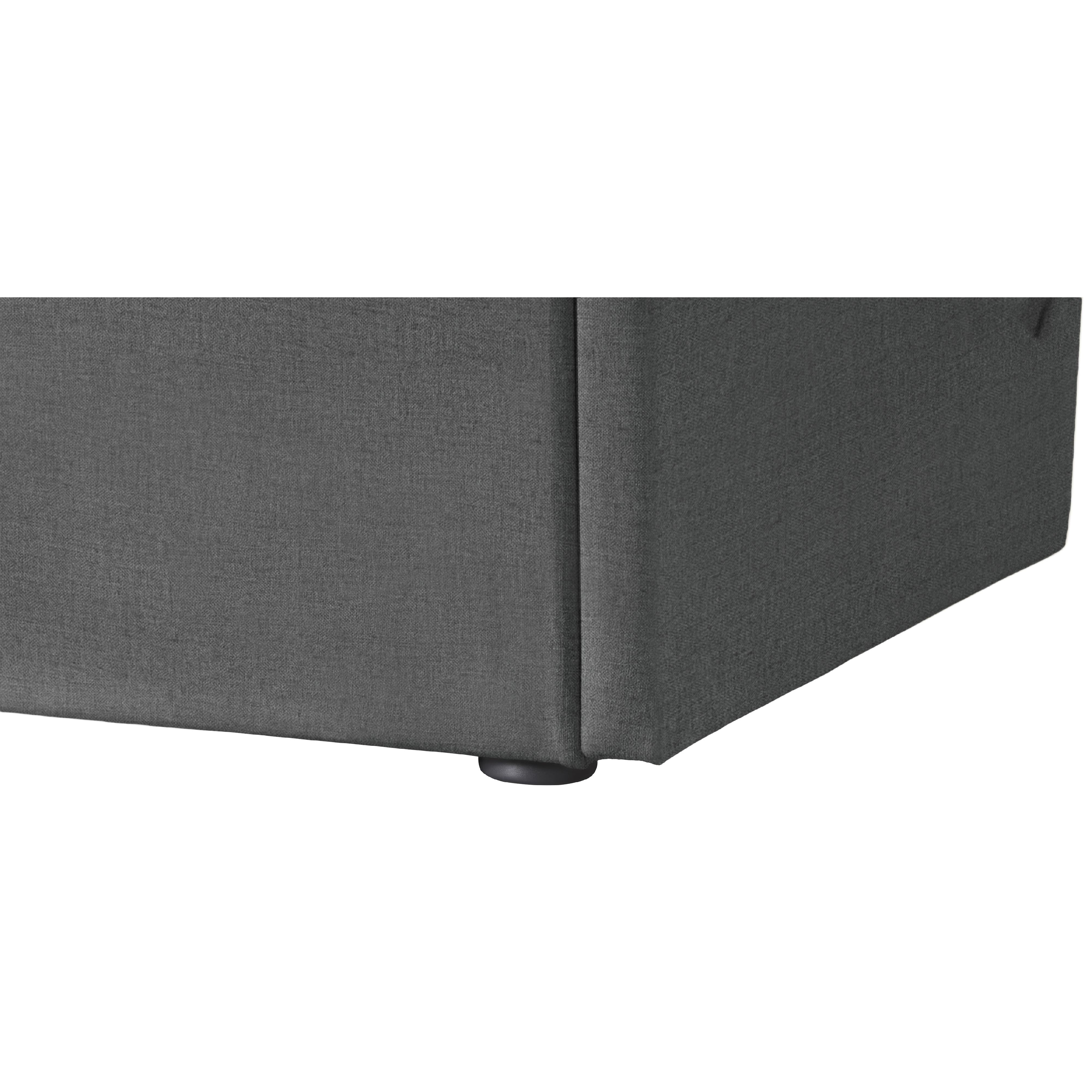 Meridian Tess Grey Velvet King Bed (3 Boxes)