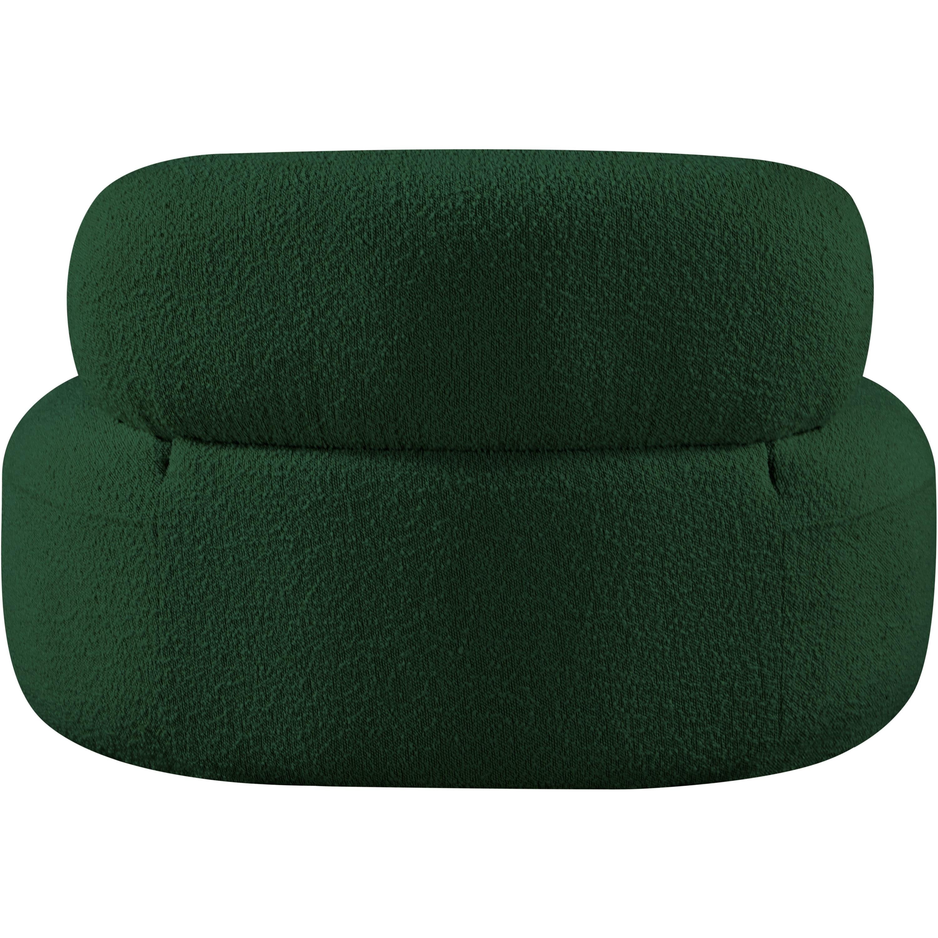 Meridian Venti Green Boucle Fabric Chair