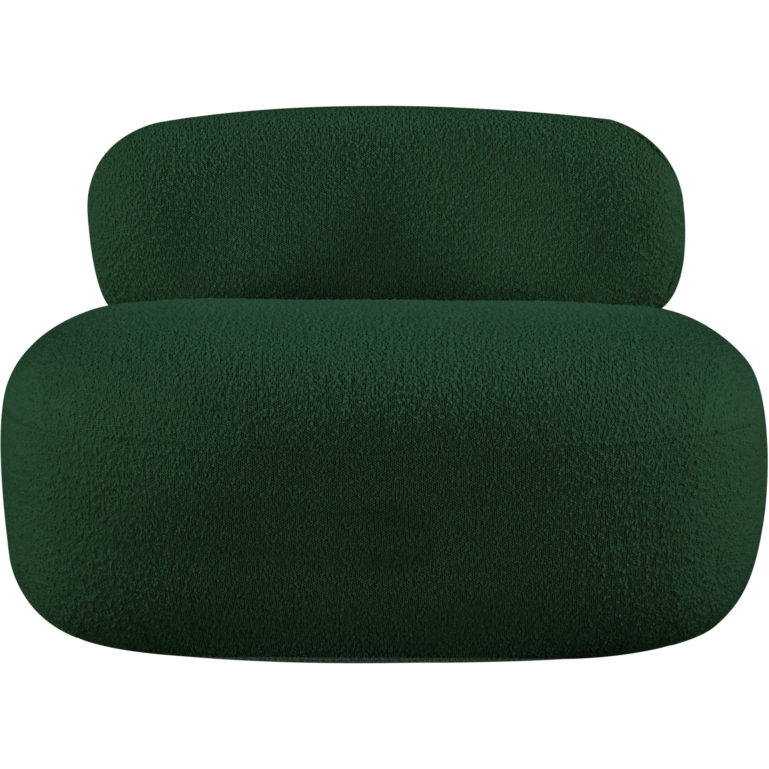 Meridian Venti Green Boucle Fabric Chair