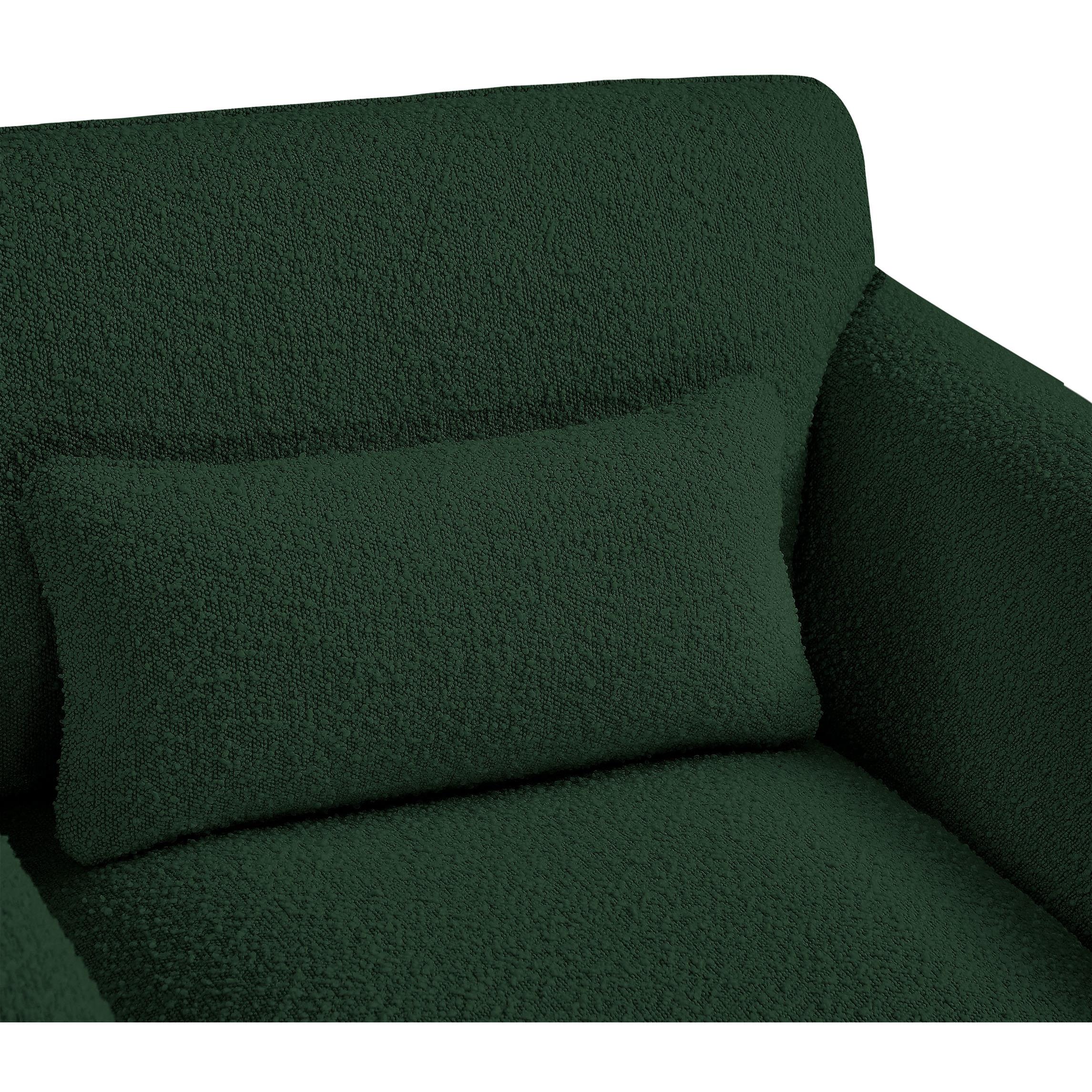 Meridian Stylus Green Boucle Fabric Chair