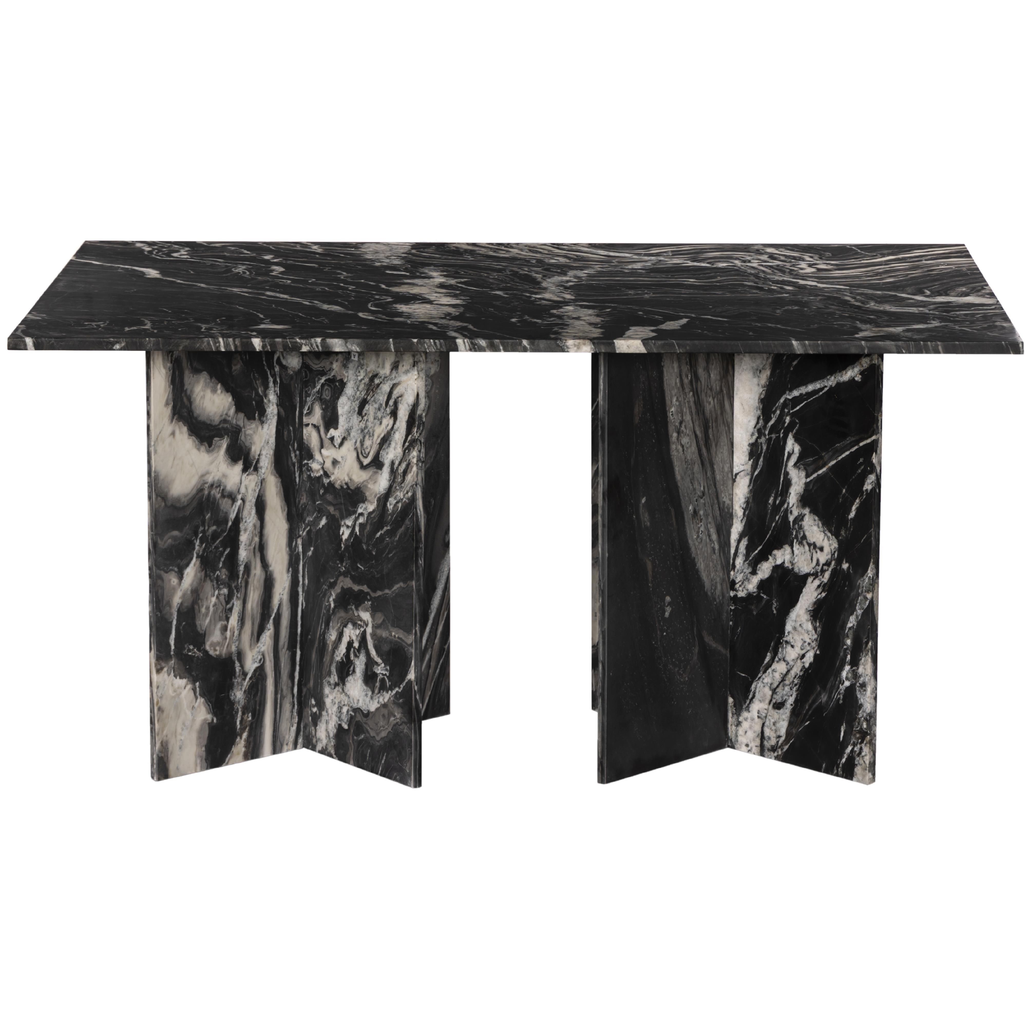 Meridian Verona Black Dining Table (3 Boxes)