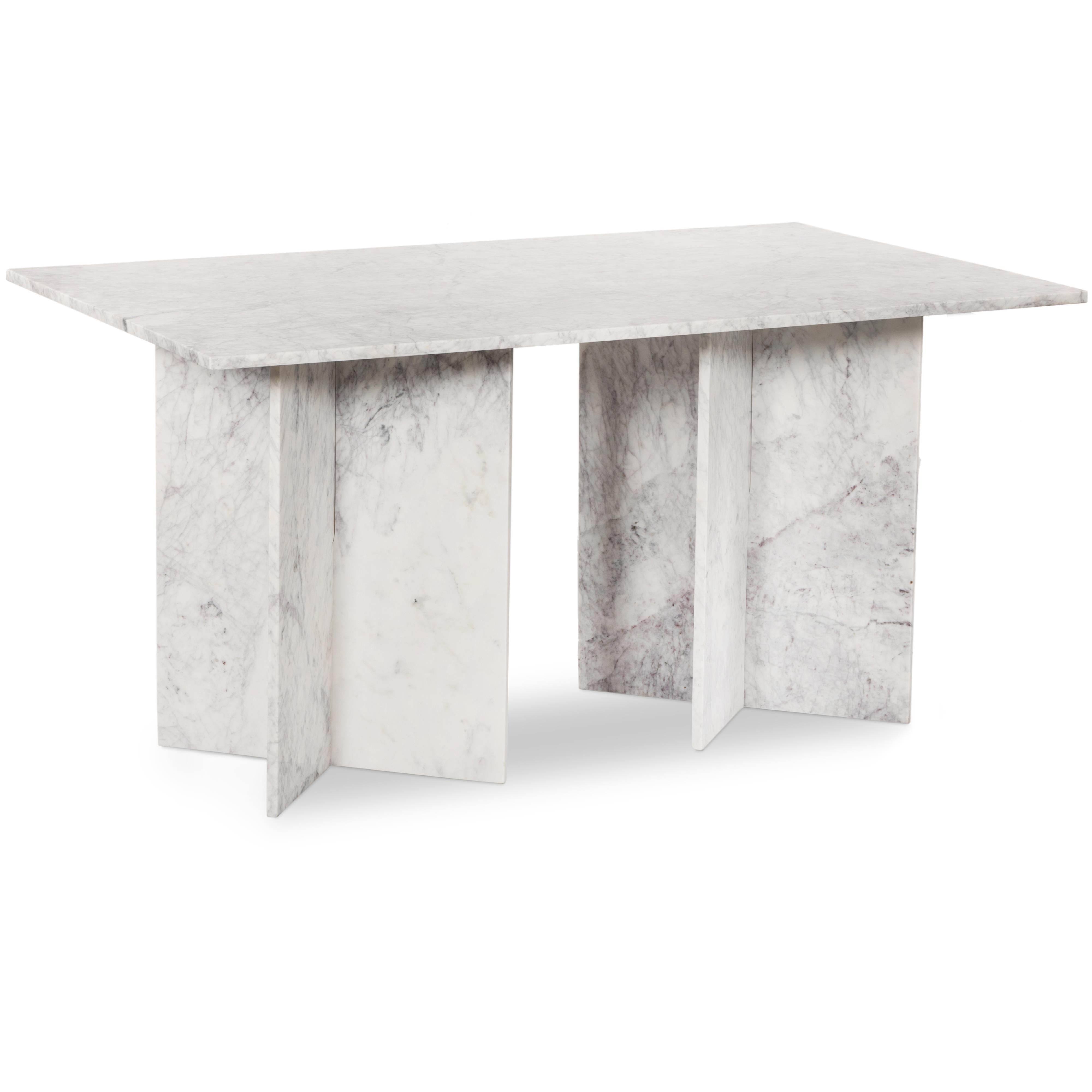 Meridian Verona White Dining Table (3 Boxes)